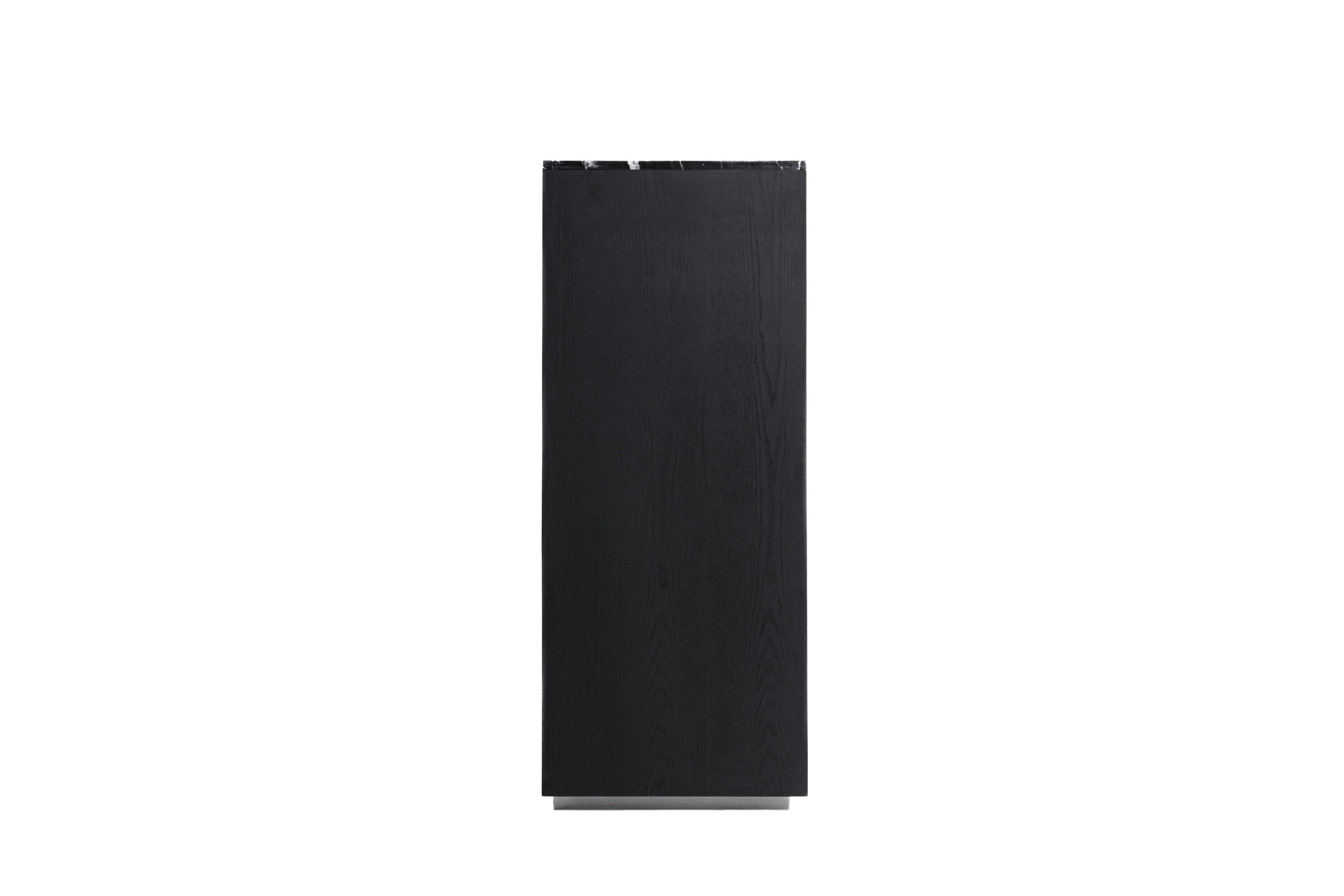 Modrest Concord - Modern Black Marble + Black Ash + Aluminum Chest