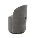 Modrest Correa - Modern Dove Grey Fabric Swivel Dining Chair