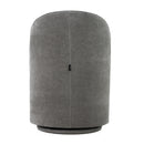 Modrest Correa - Modern Dove Grey Fabric Swivel Dining Chair