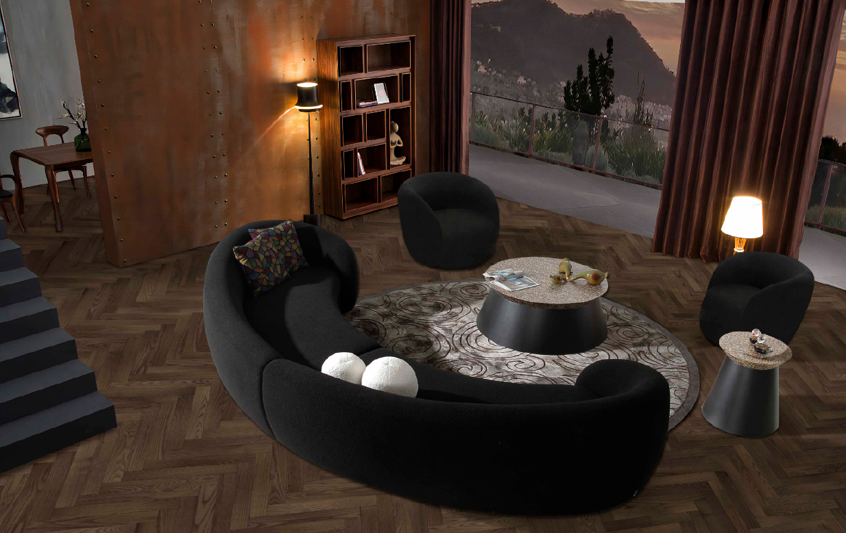 Modrest - Molina Modern Black Accent Chair