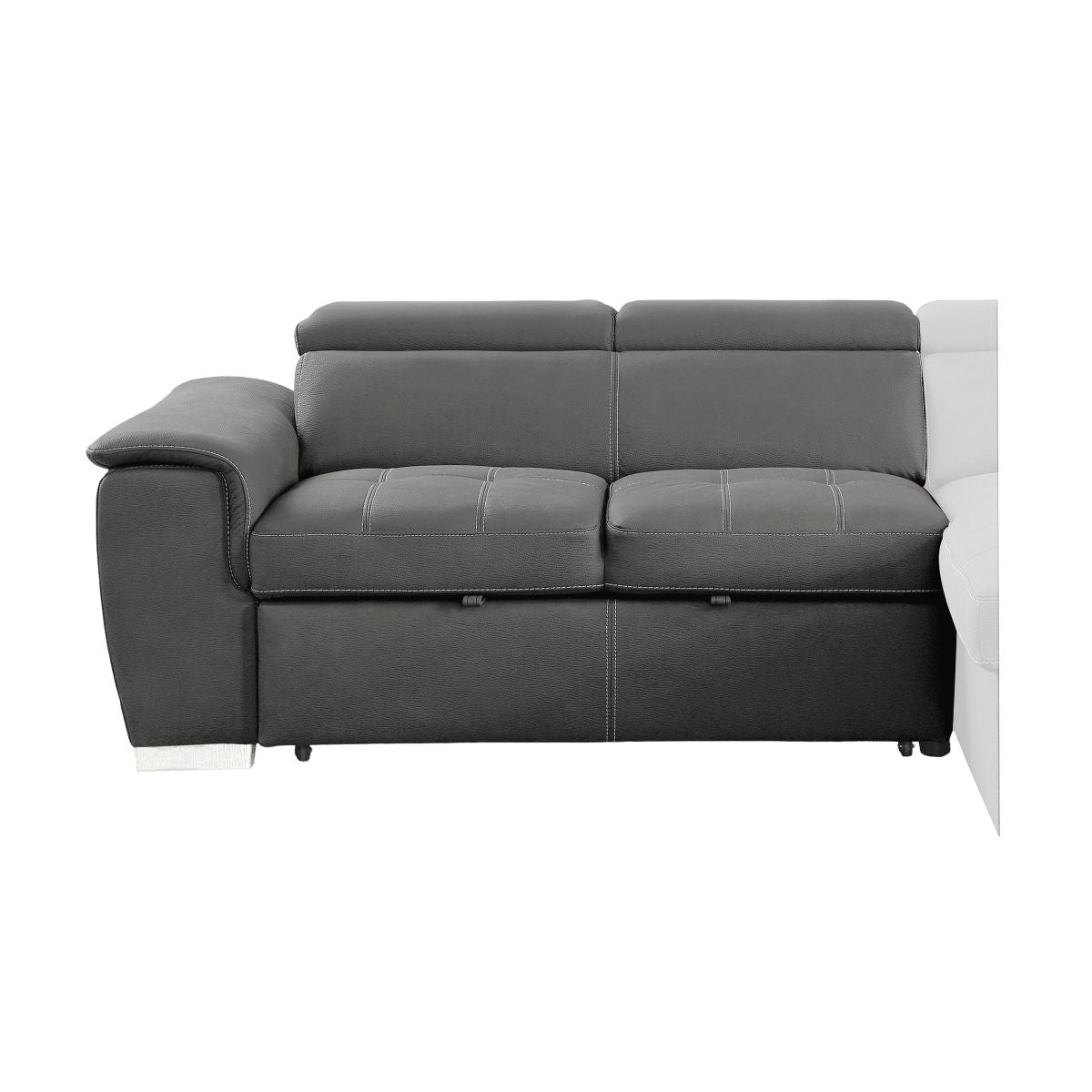 Ferriday - 2 Piece Sectional With Adjustable Headrests, Pull-Out Bed And Right Chaise With Hidden Storage