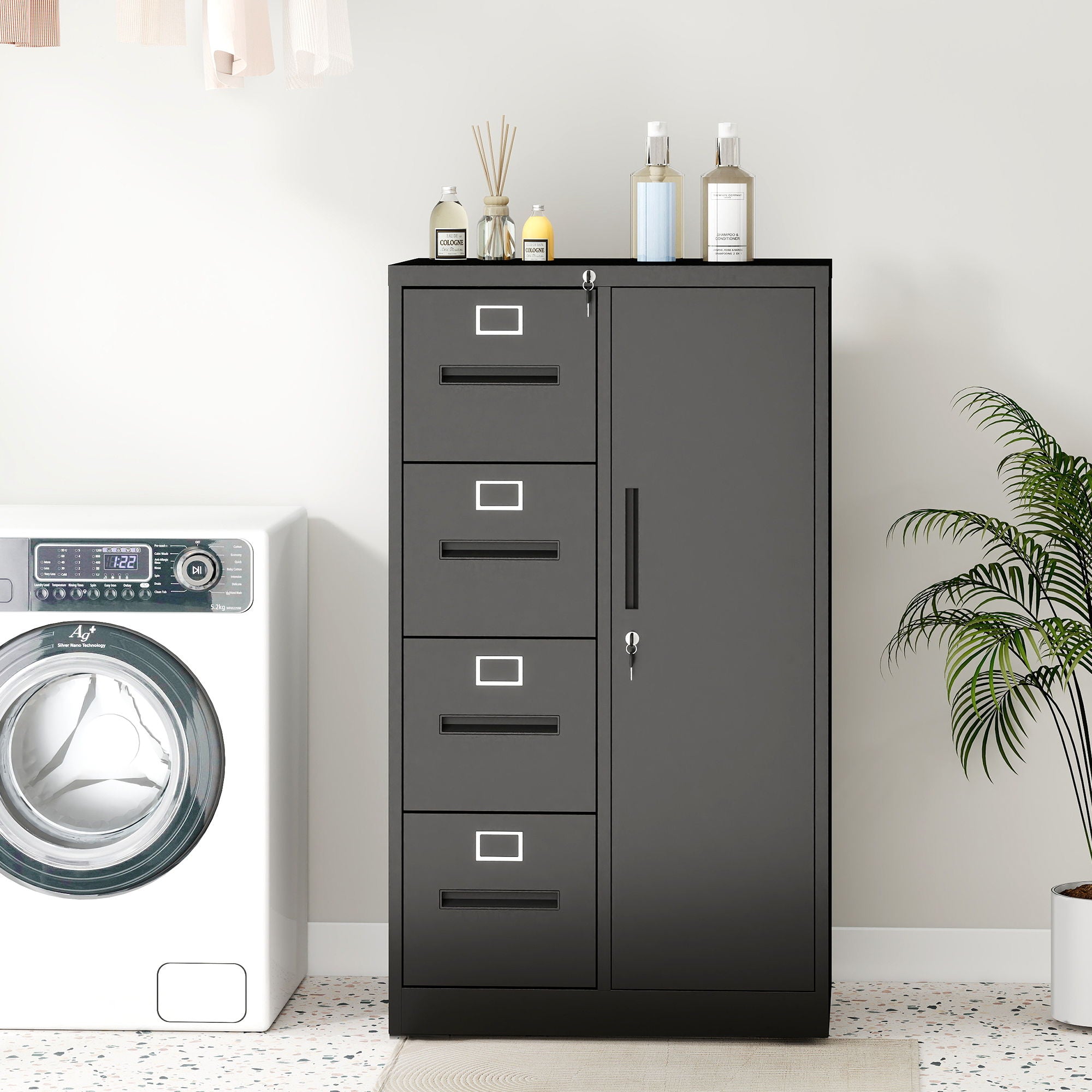 Storage Vertical Filing Cabinet With Lock