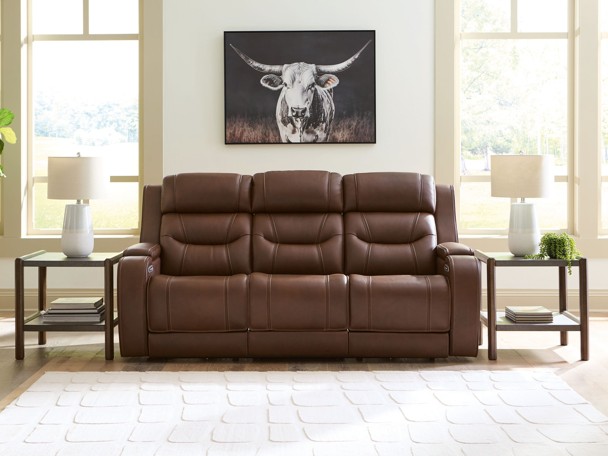 Knightington - Power Reclining Sofa With Audio Seating