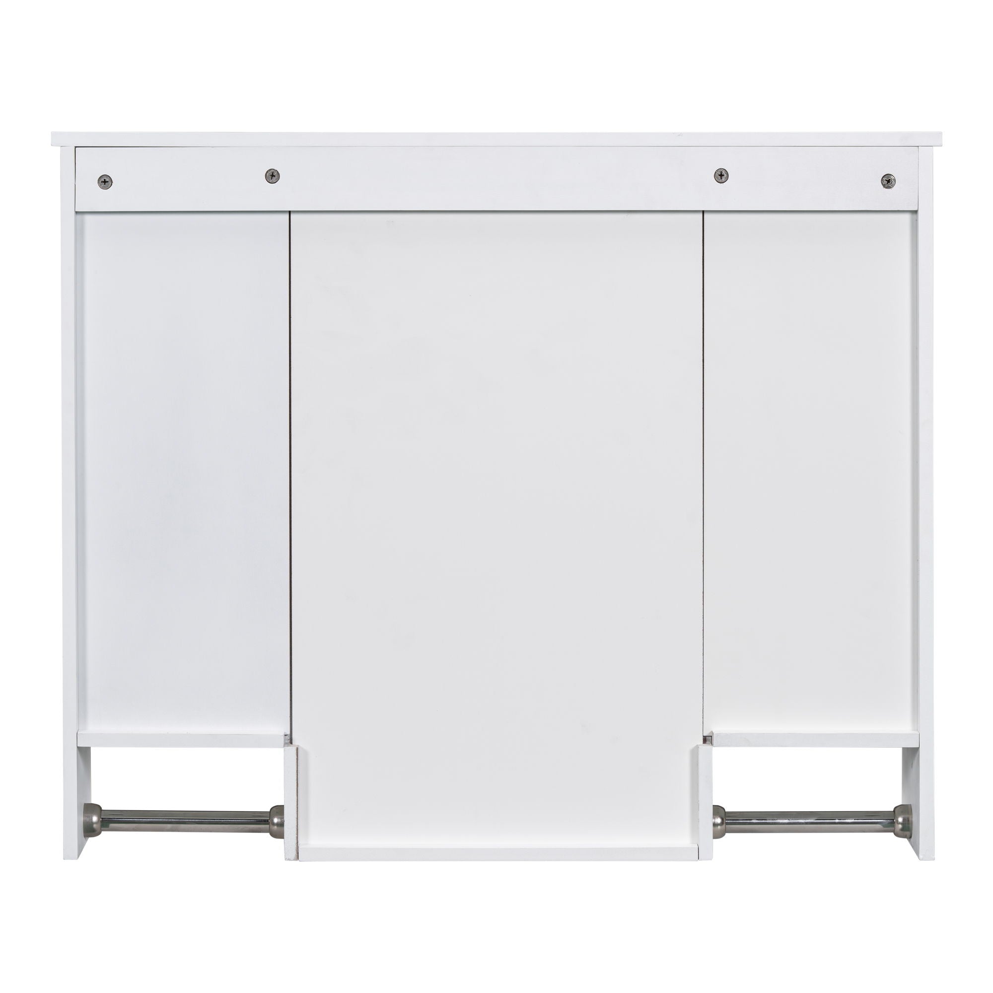 Wall Mounted Bathroom Storage Cabinet With Mirror, Medicine Cabinet With Towel Bar
