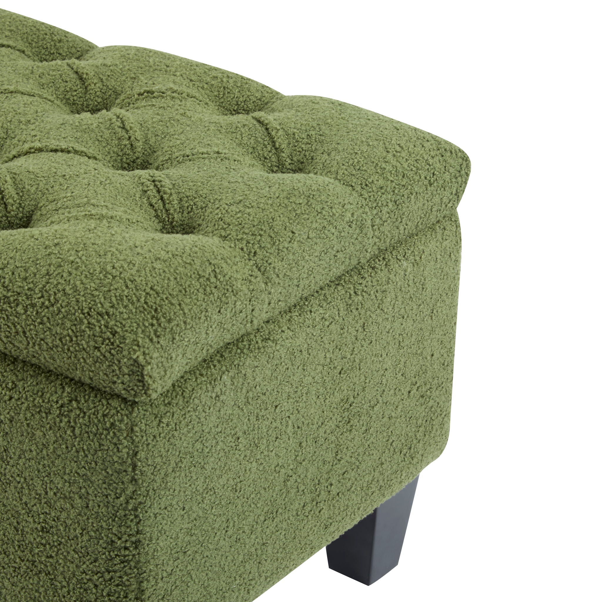 Ottoman Bench & Storage - Green