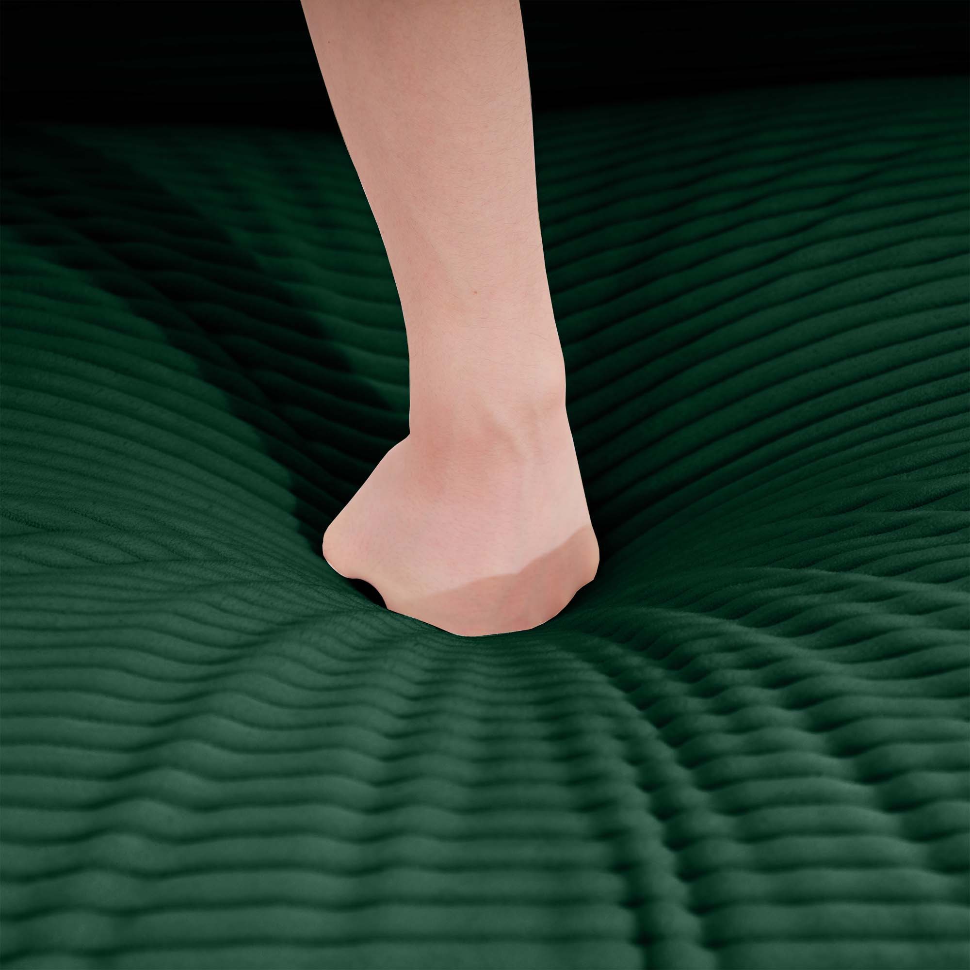 Classic Modern Comfortable Single Chair Deep Seat Sofa With Footstool