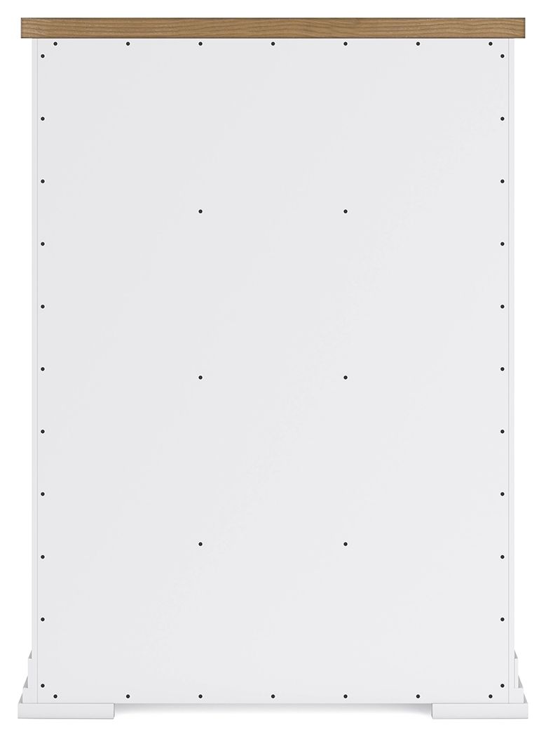 Ashbryn - Five Drawer Chest - White / Natural