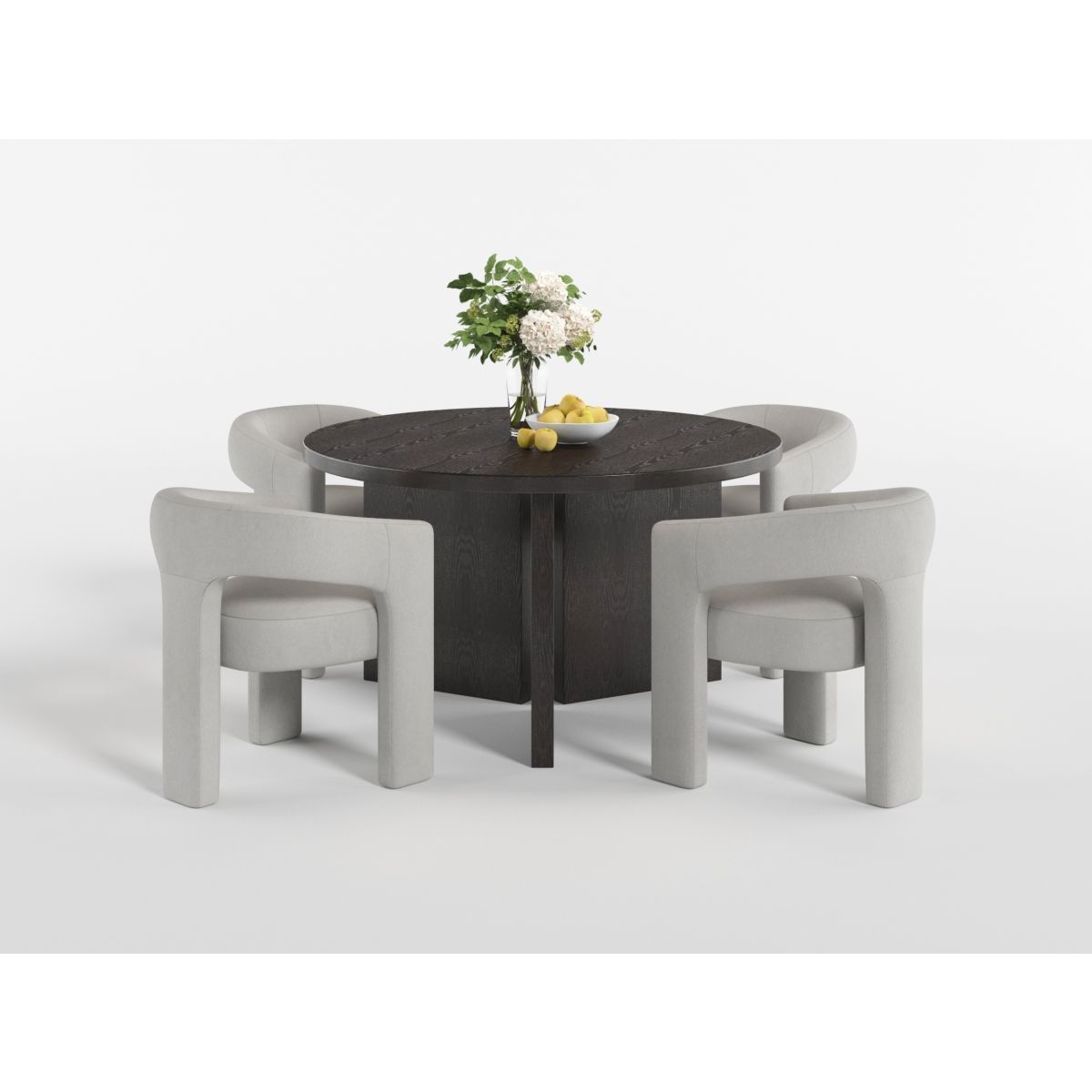 Marais - Round Dining Table - Black