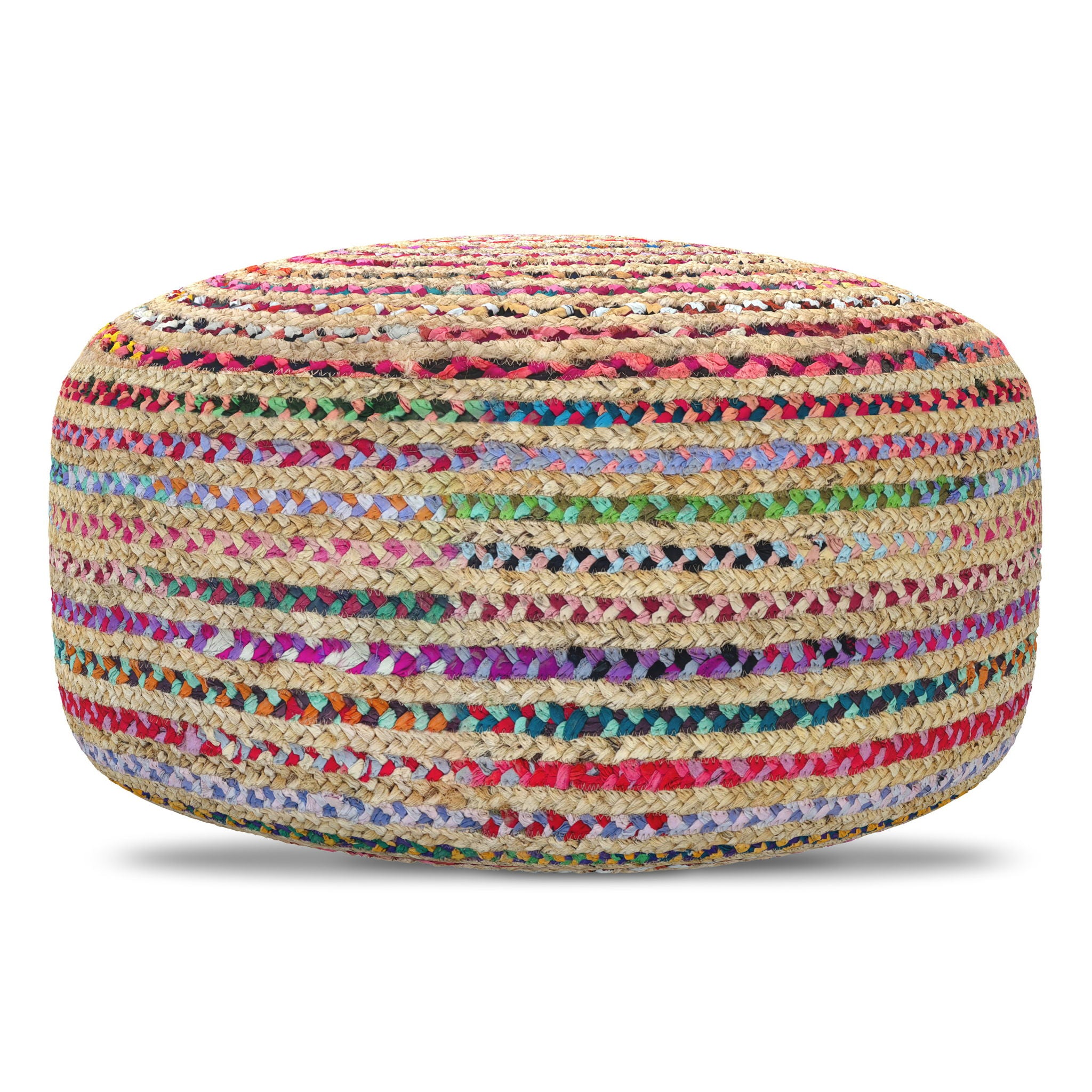 Margo - Large Round Pouf - Multicolor