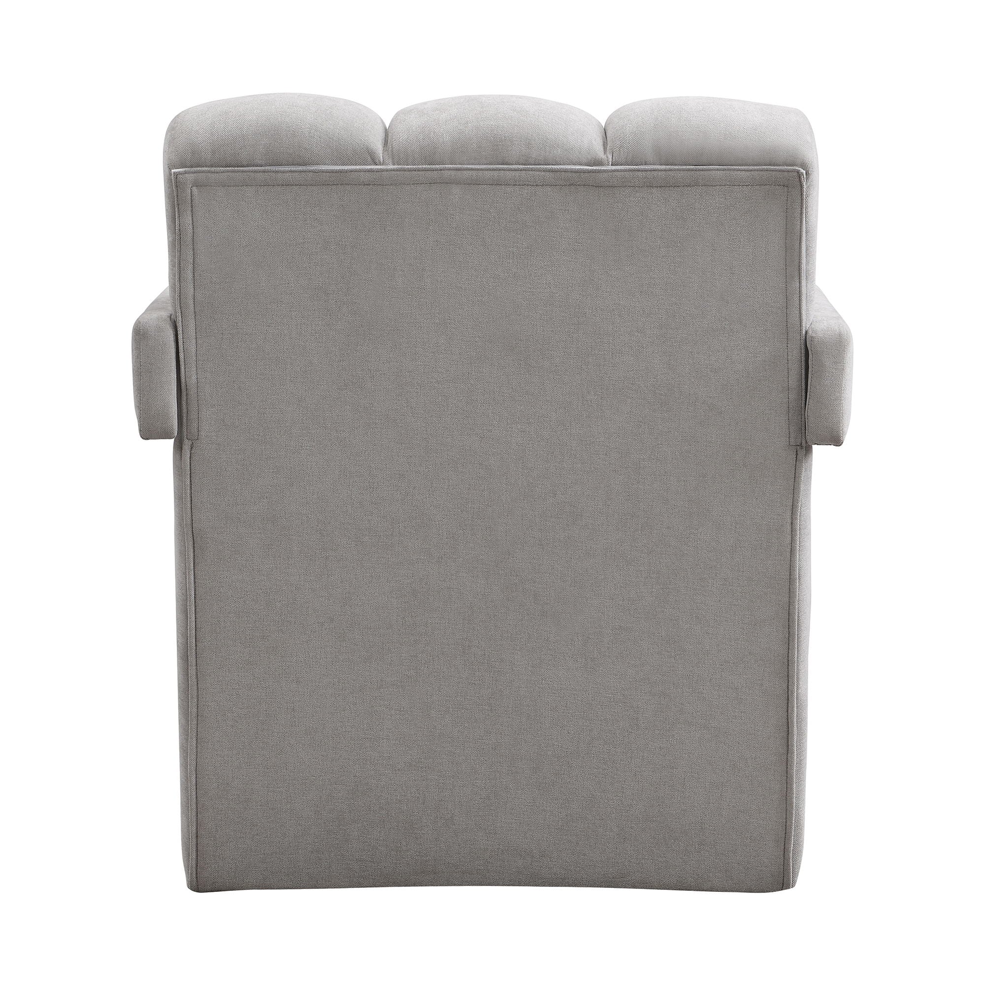 Modern Minimalist Leisure Armchair With L Shaped Armrests
