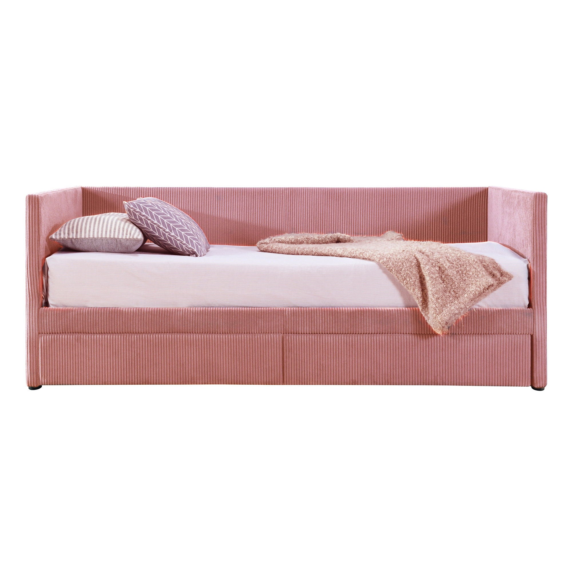 Daybed With Two Drawers And Wood Slat