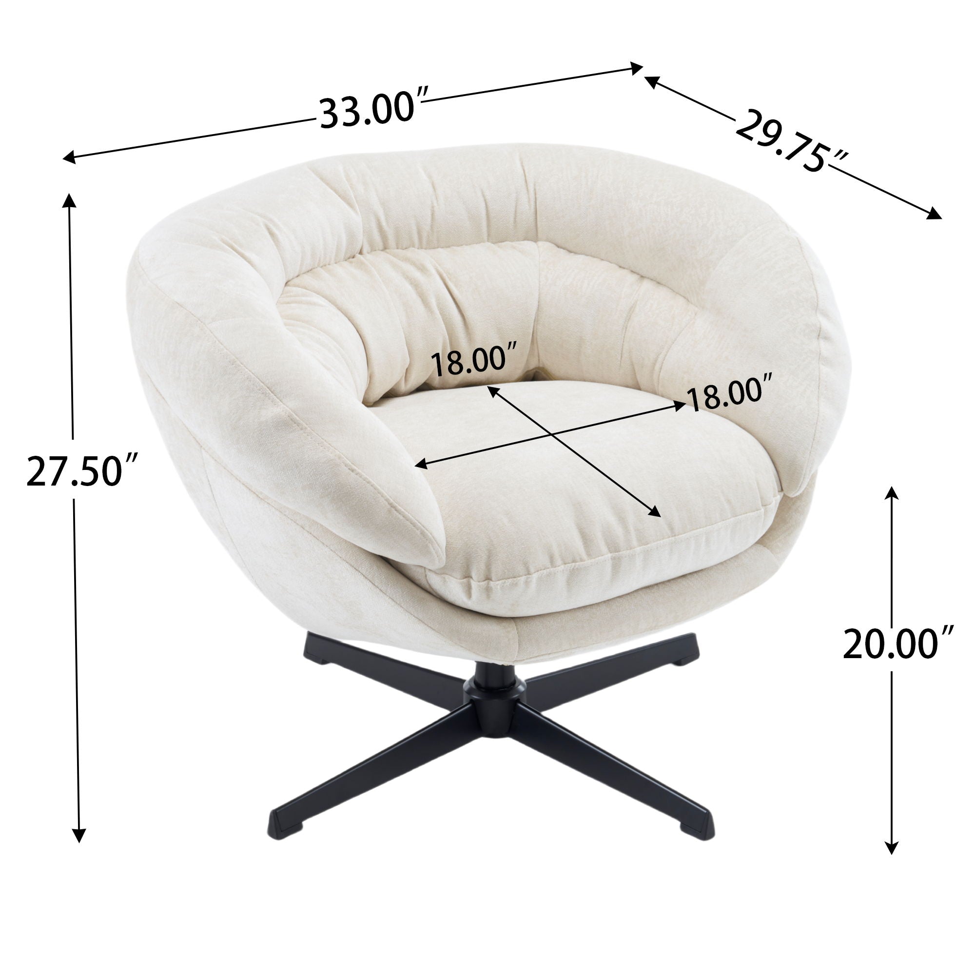 Modern Office Chair With 360 Degree Swivel