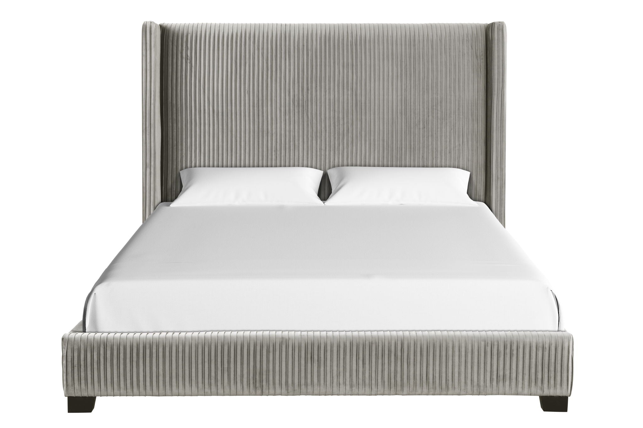 Upholstered Bed, Space-Saving Design