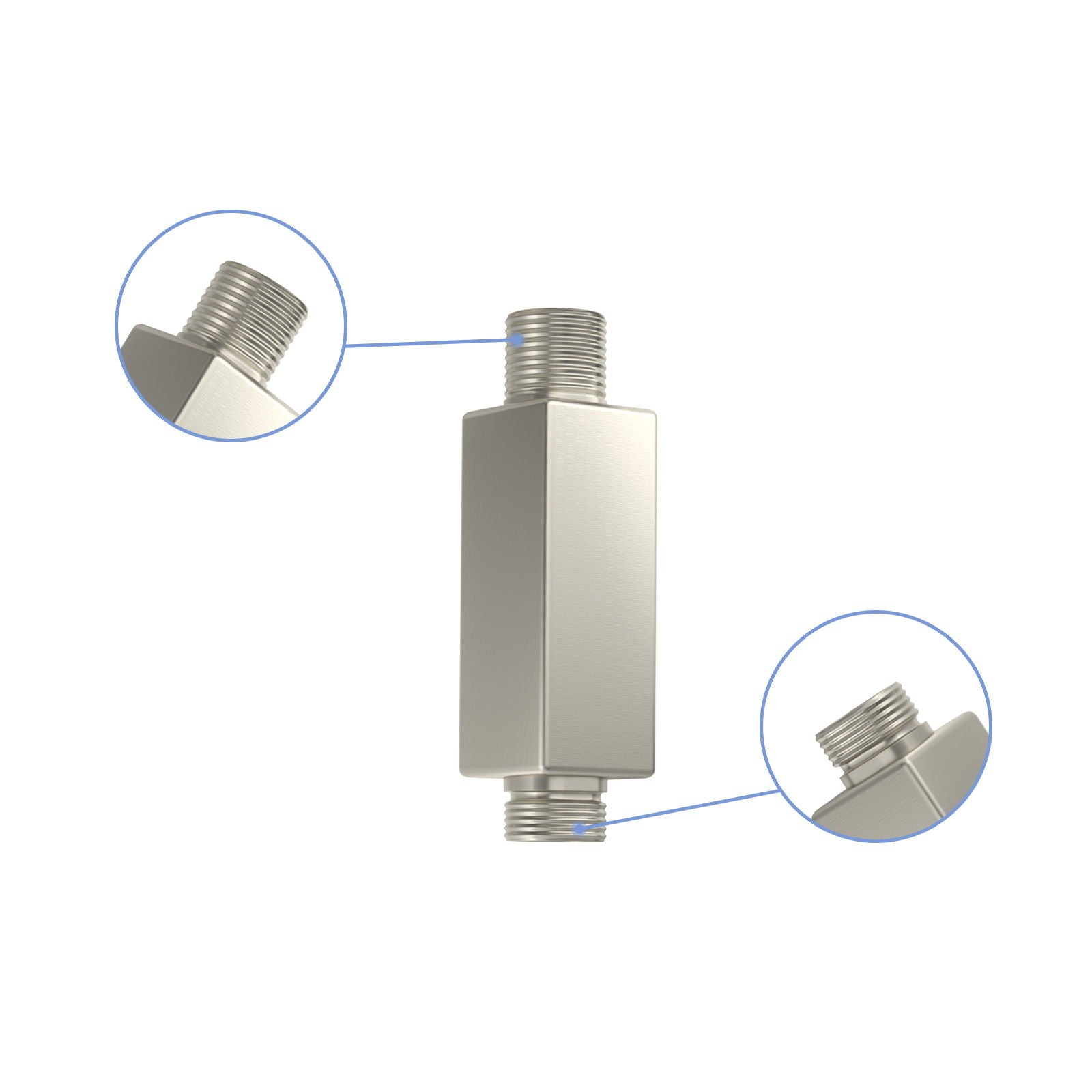 Ceiling Mounted Shower Arm With Flange Stainless Steel