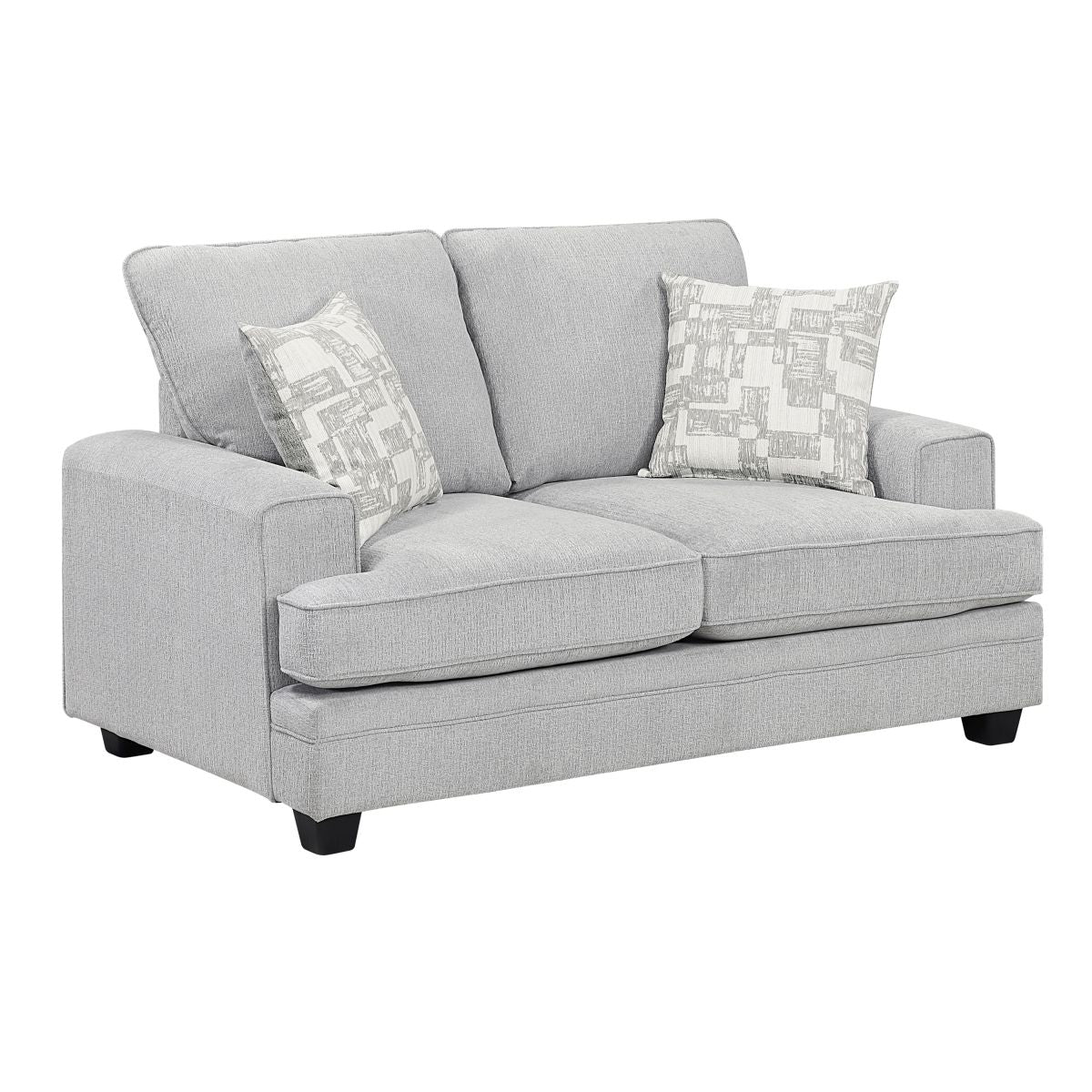 Sarah - Loveseat - Pearl Silver