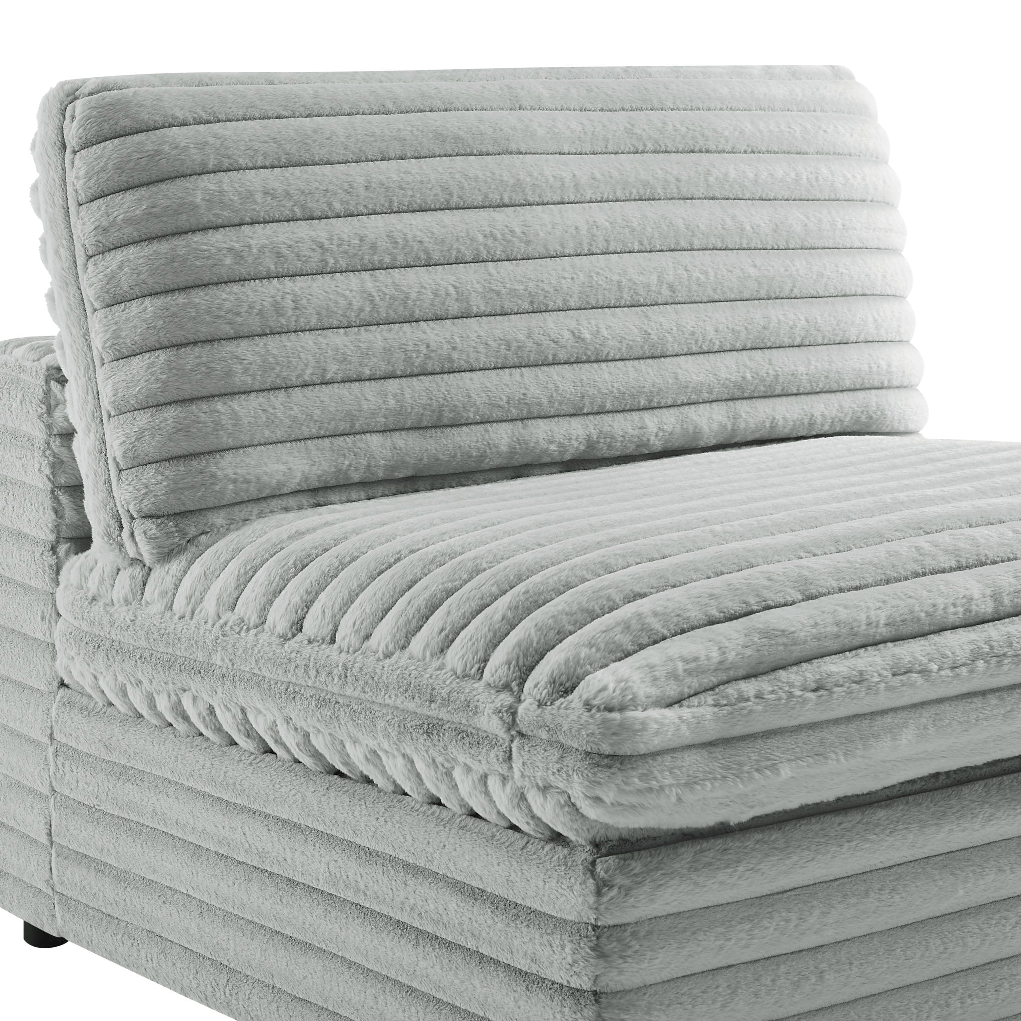 Jenny - Armless Slipper Chair - Gray