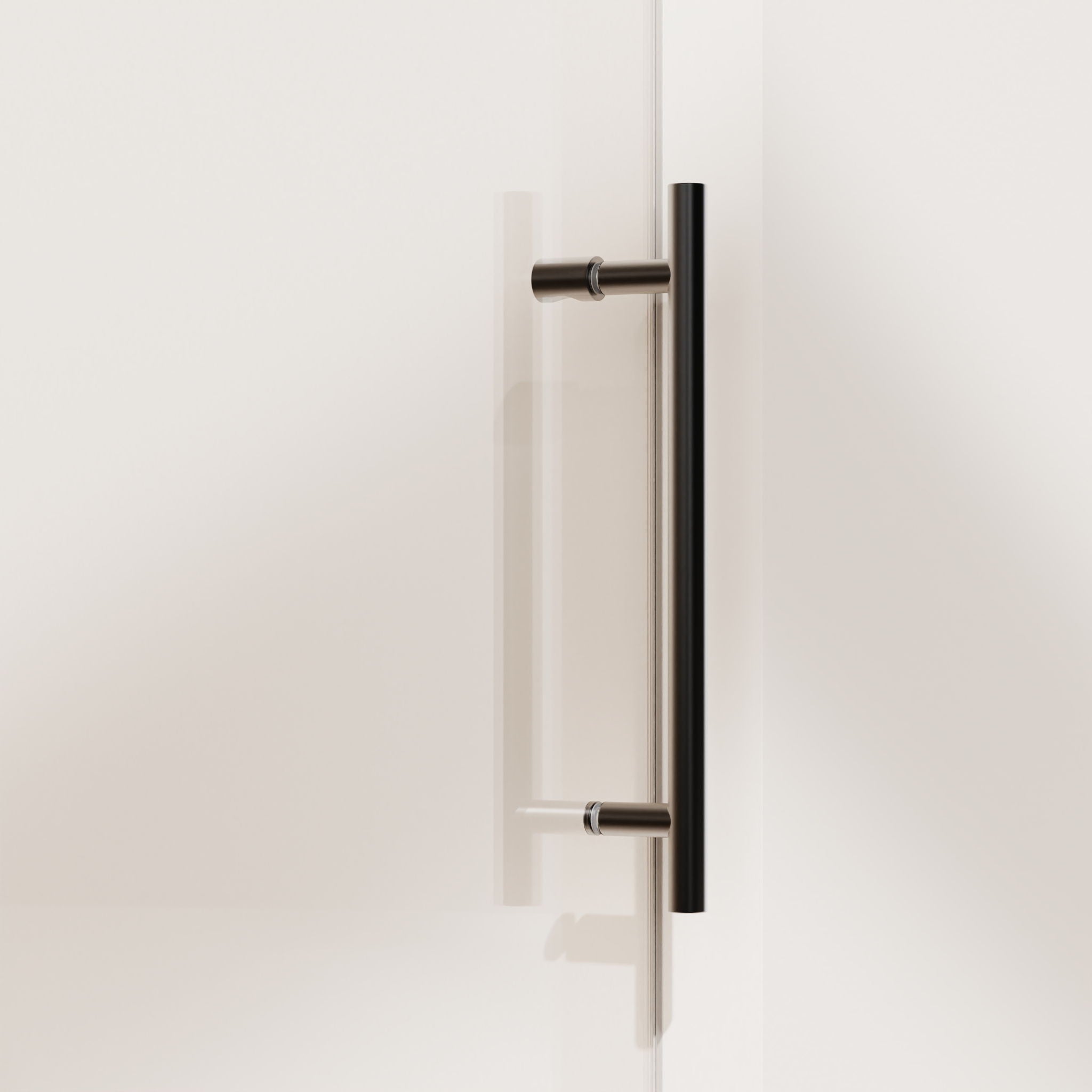 Frameless Single Sliding Shower Doors With Towel Rail & Handle