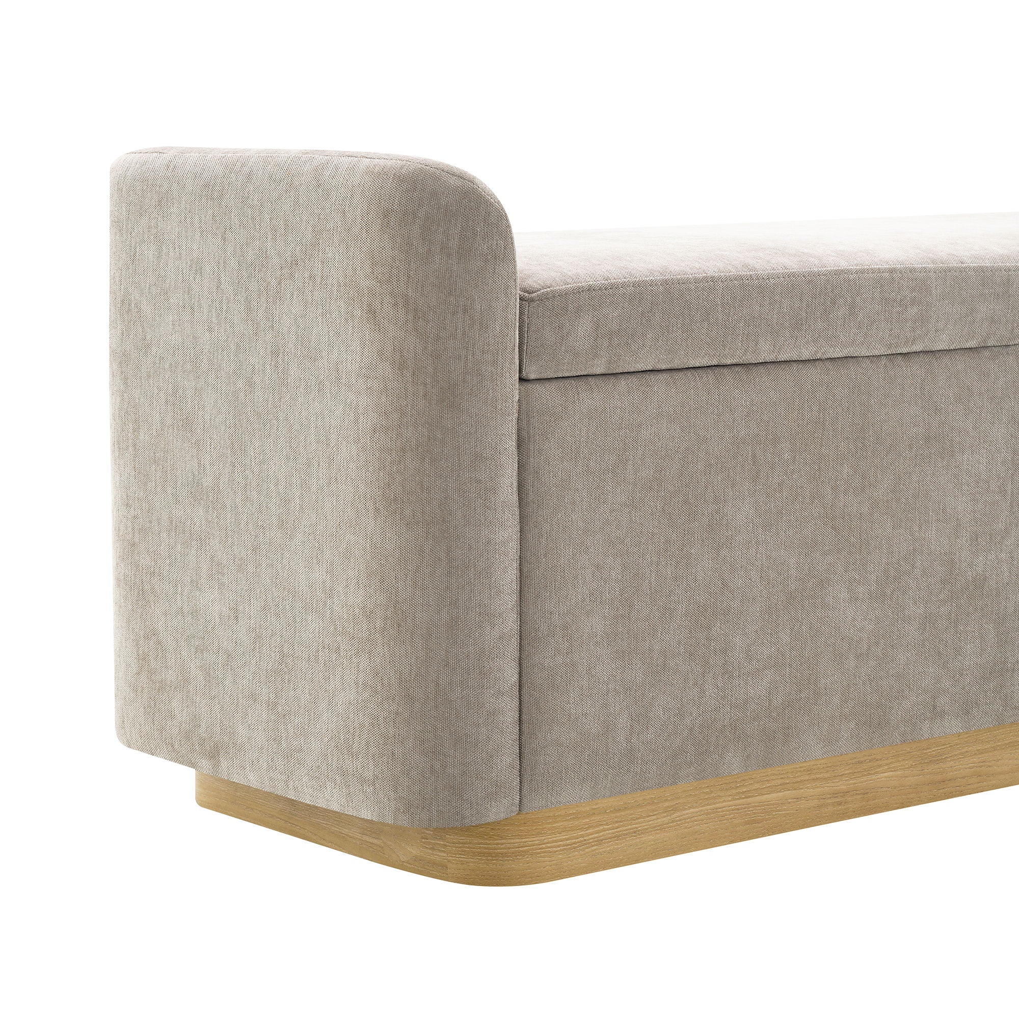 Upholstered Storage Bench With Safety Hinge