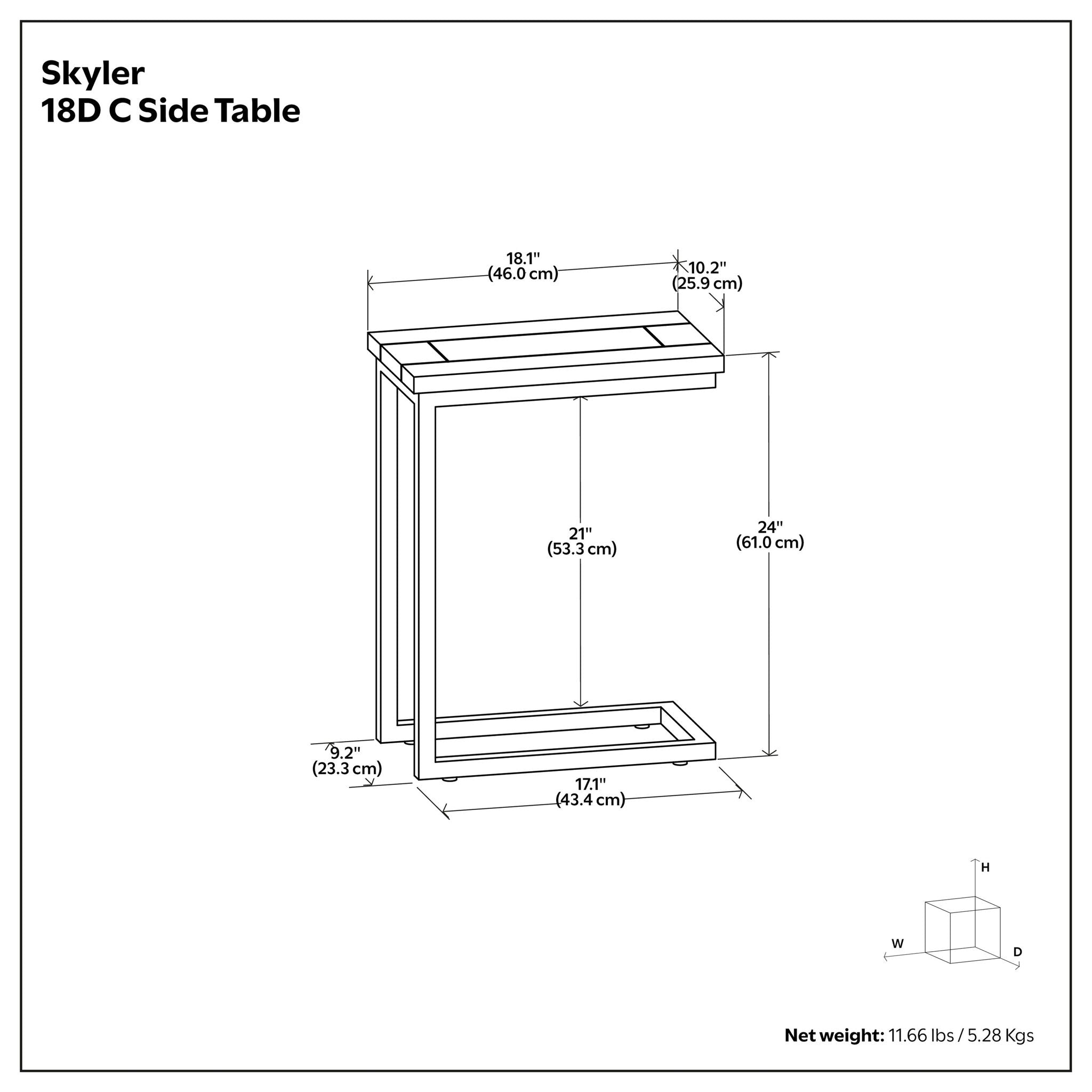 Skyler - C Side Table Handcrafted