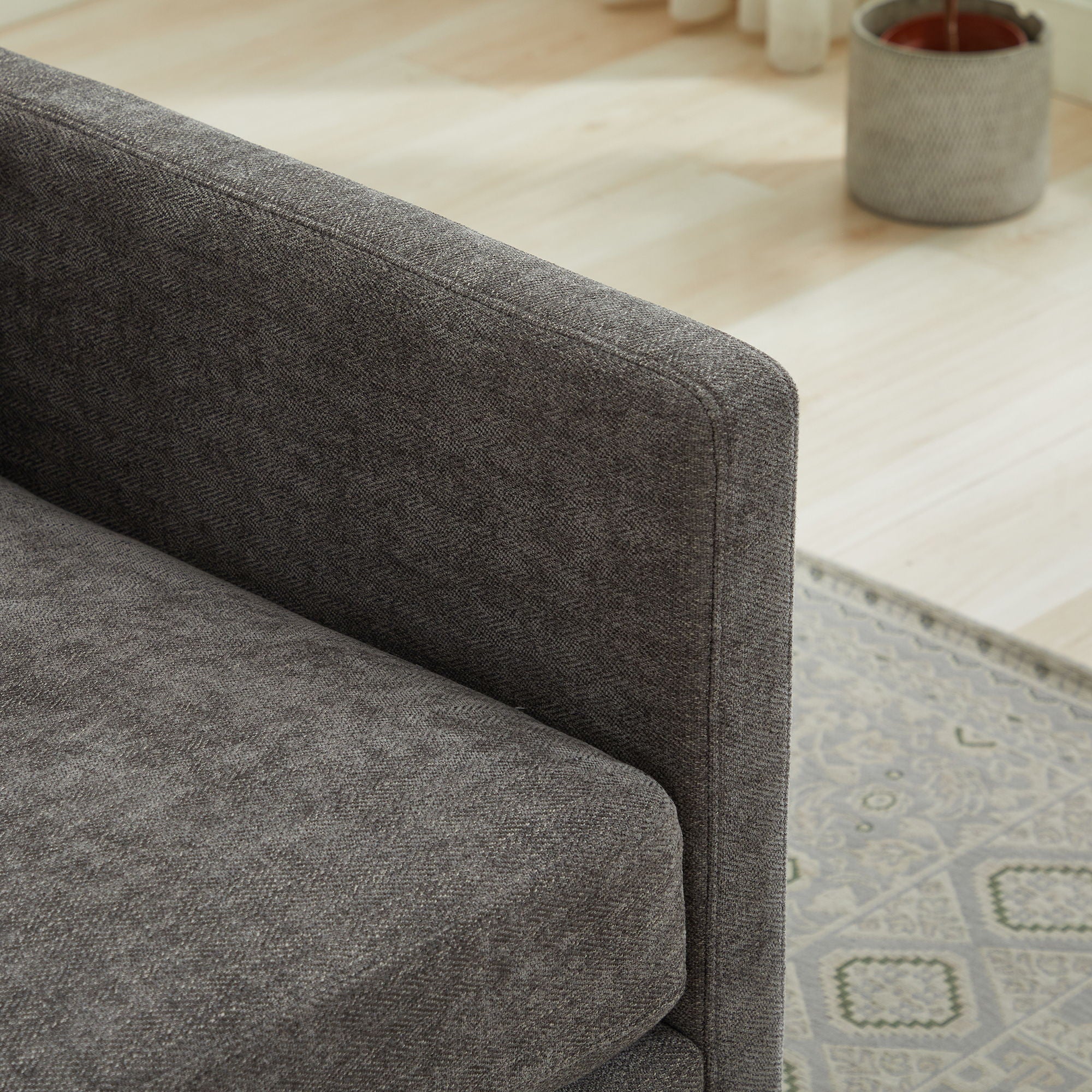 Square Upholstered Swivel Accent Chair