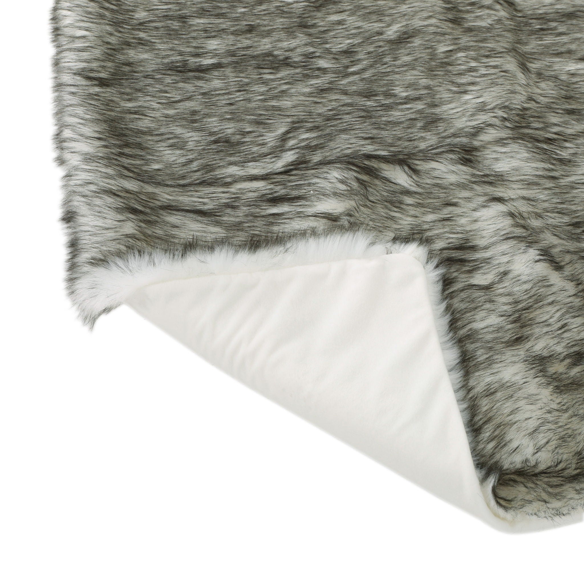 Luxury Throw Blanket With Streaks - Gray