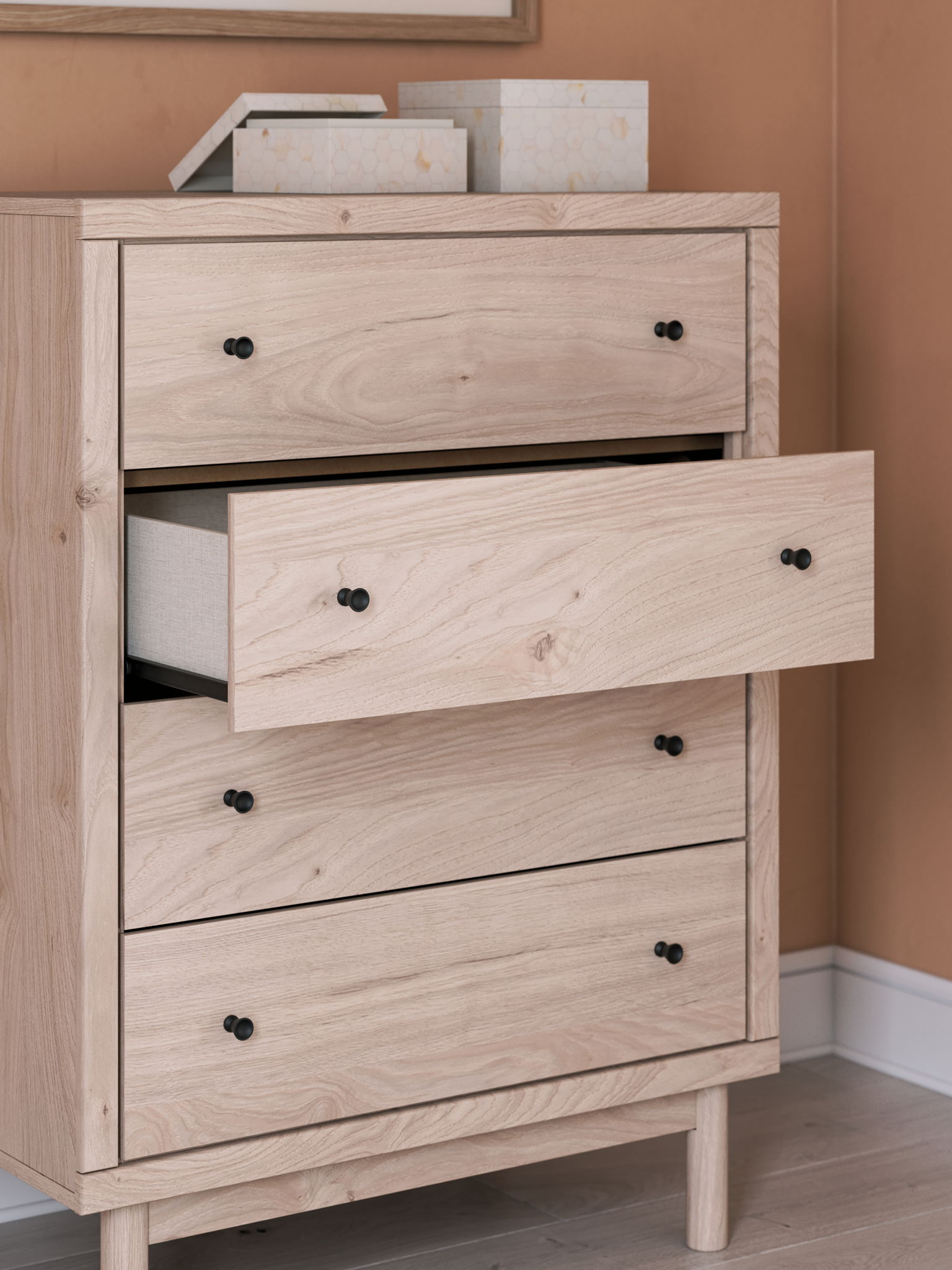 Arloster - Four Drawer Chest - Tan