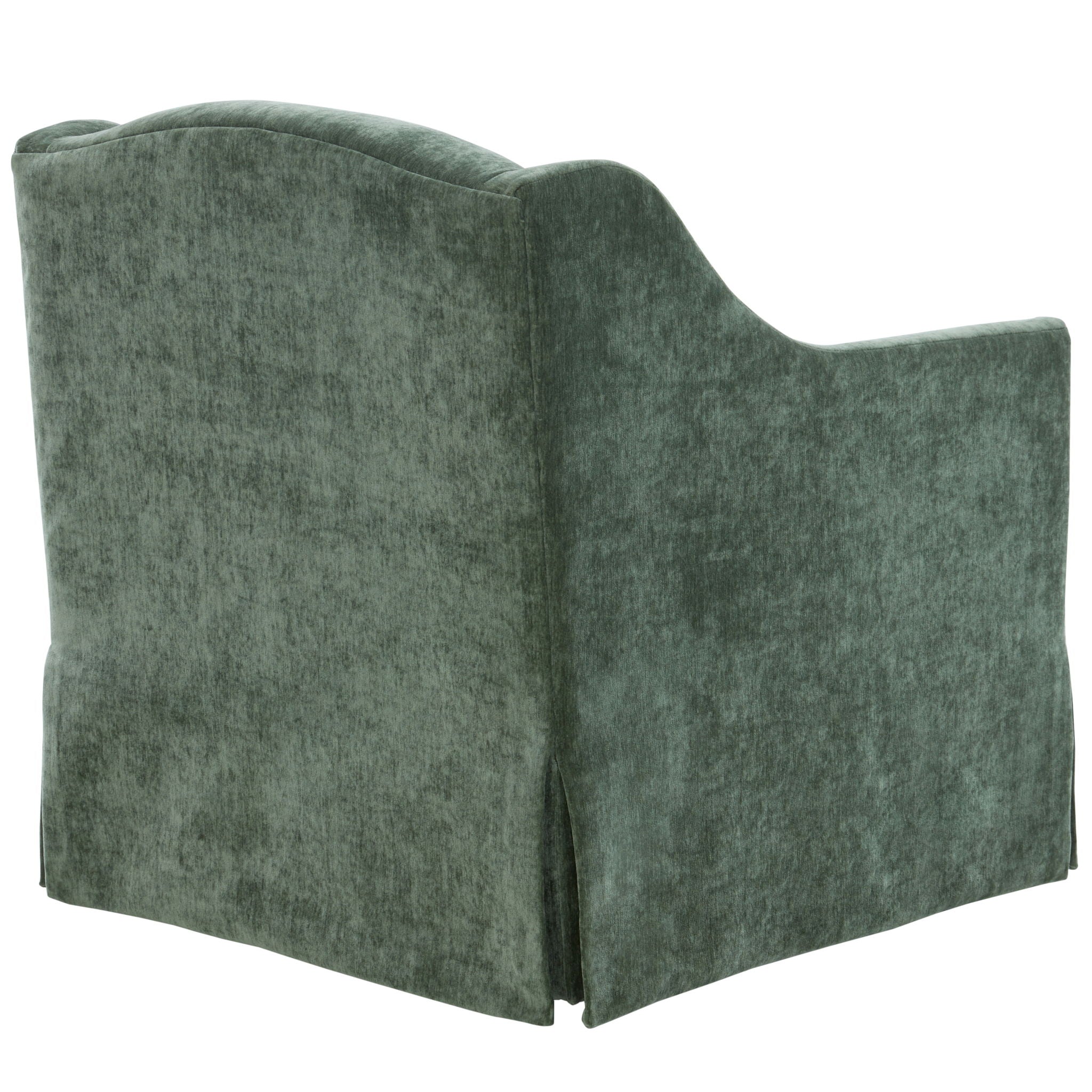 Luisa - Skirted Swivel Accent Chair