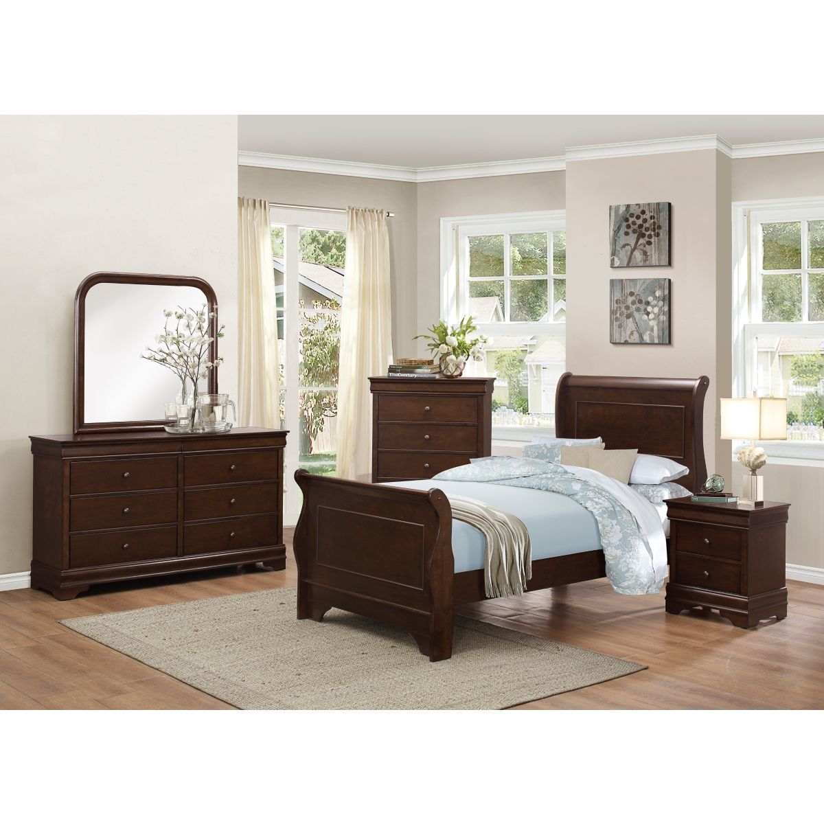 Abbeville - Mirror - Cherry