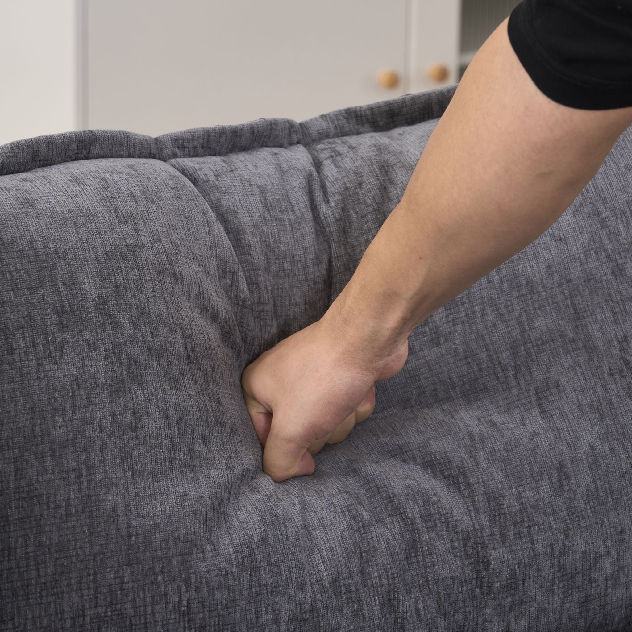 U Shaped Sofa With Console, Cupholders, USB Ports, 6 Seat, Bronzing Suede &