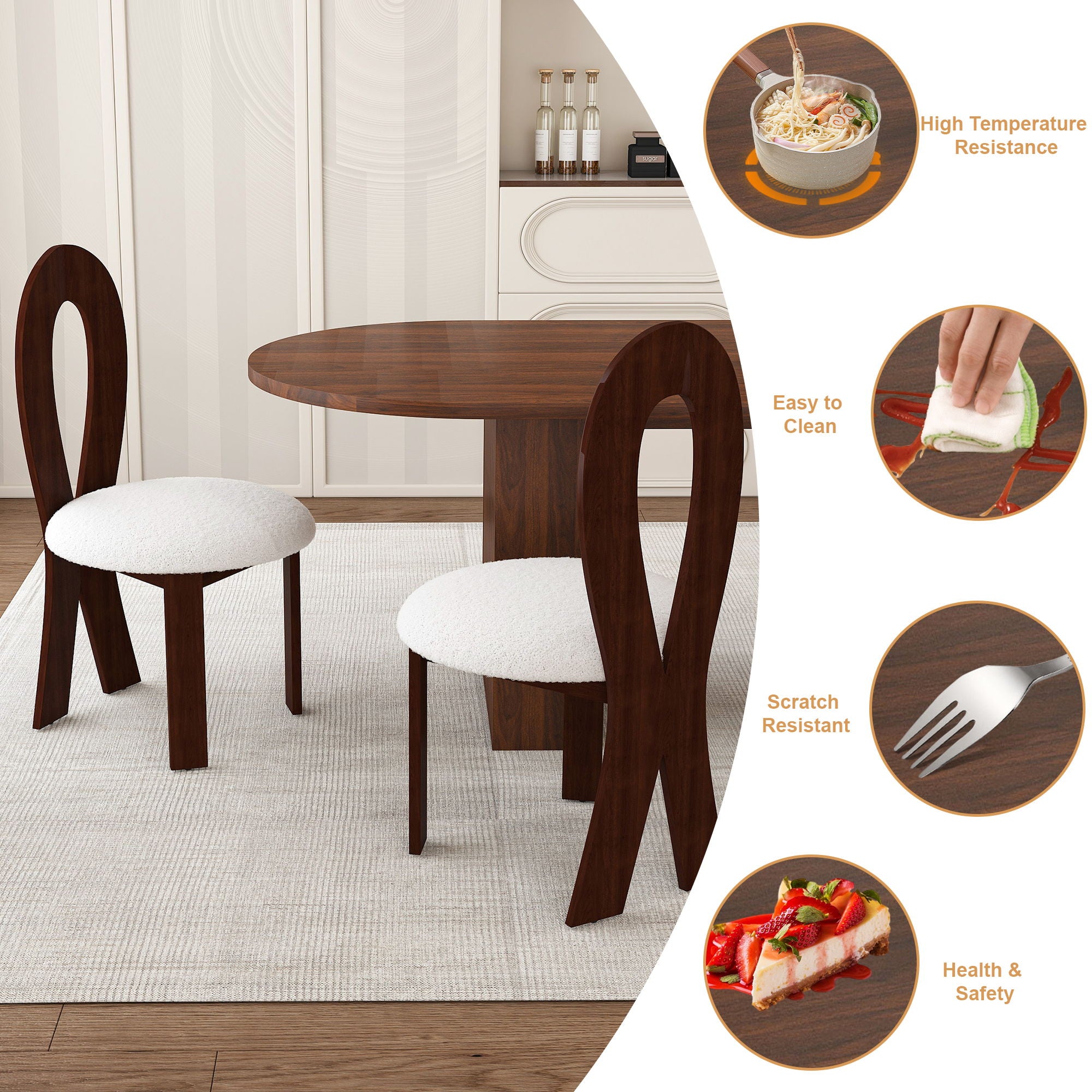 Modern Oval Dining Table With Chairs
