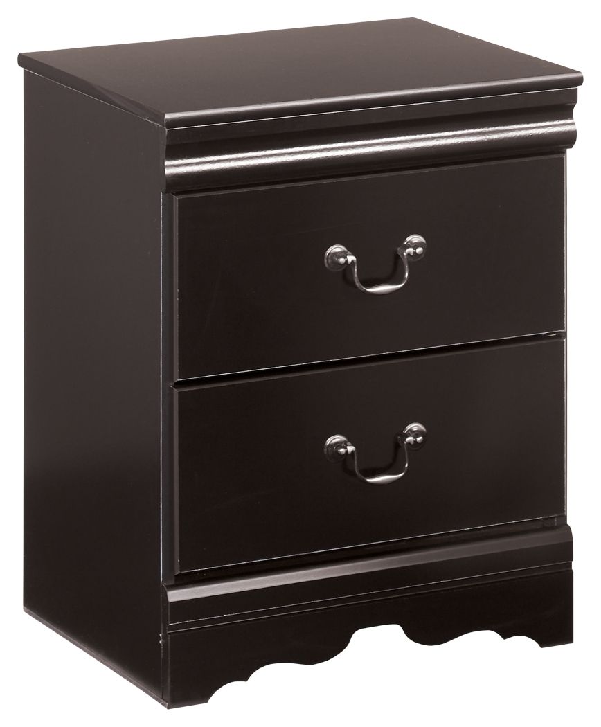 Huey Vineyard - Two Drawer Night Stand - Black