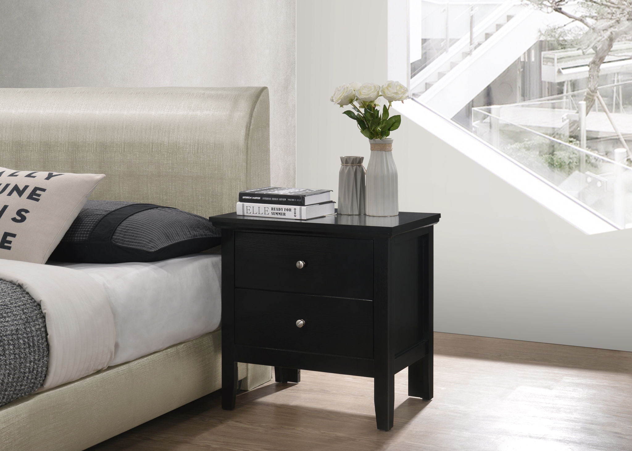English Dovetailed Drawers Nightstand