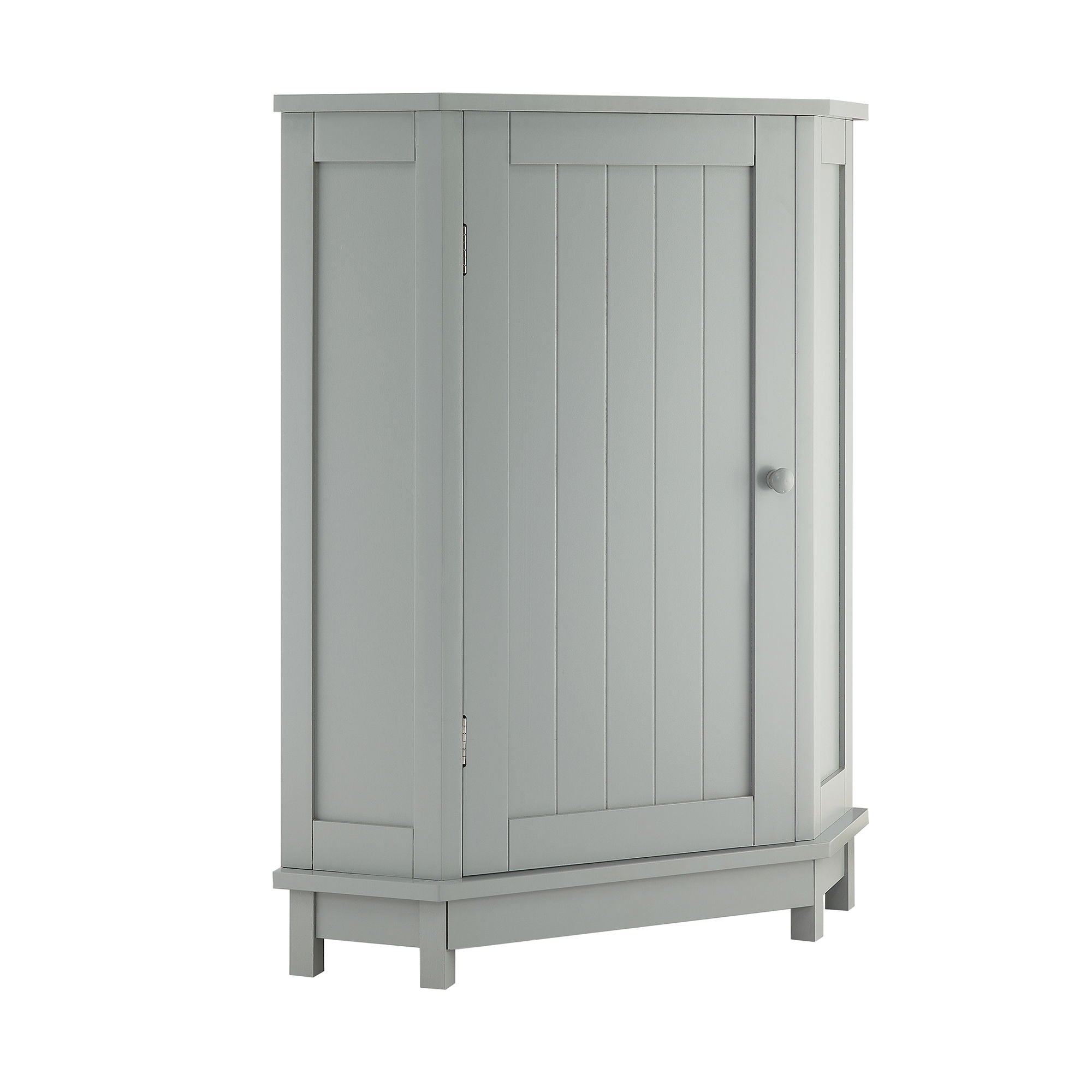 Bathroom Cabinet Triangle Corner Storage Cabinet With Adjustable Shelf Modern Style