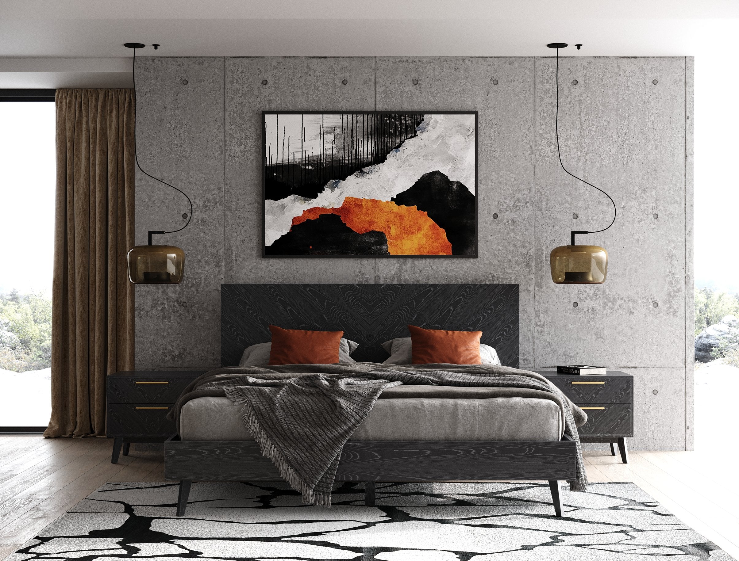 Modrest Diana - Modern Grey Ash Bedroom Set