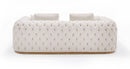 Divani Casa Dosie - Modern Beige Fabric Sofa & Loveseat Set