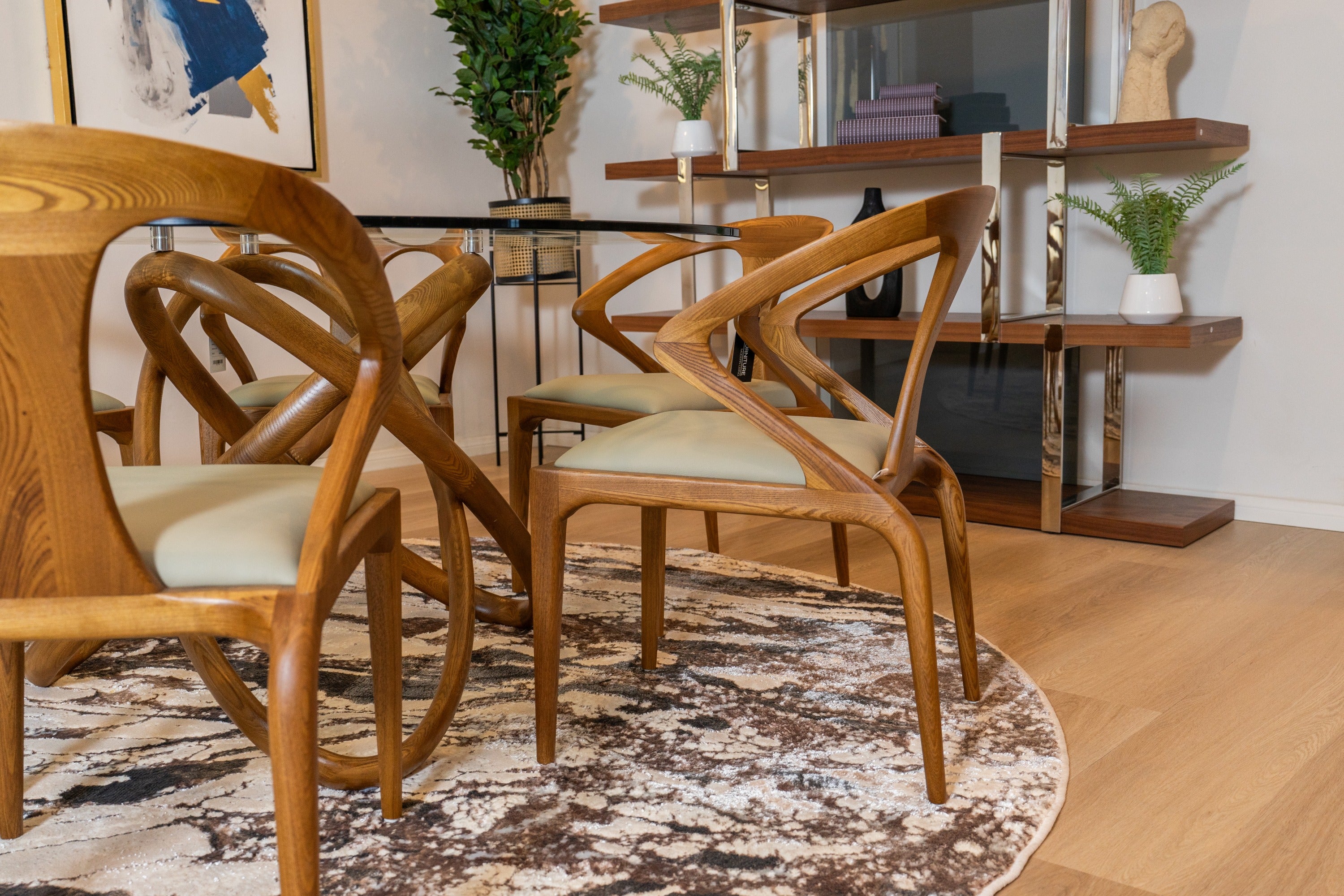 Modrest Campbell Walnut Dining Chair