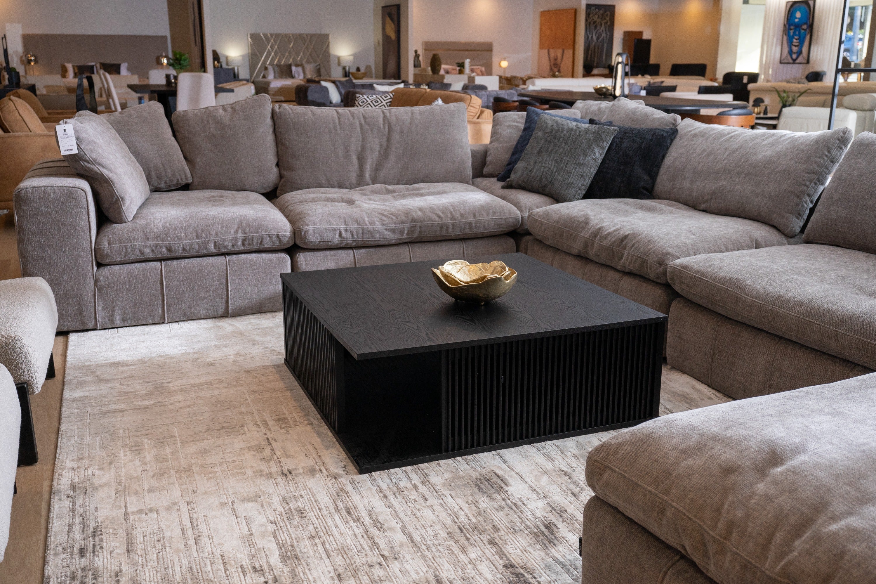 Modrest - Alpine Modern Mid Century Black Ash Square Coffee Table