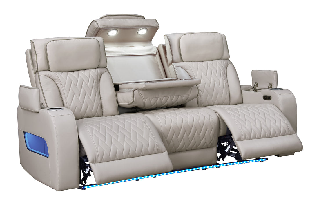 DUBAI 3PC Sand Power Reclining Set – FREE Rug or TV Included!