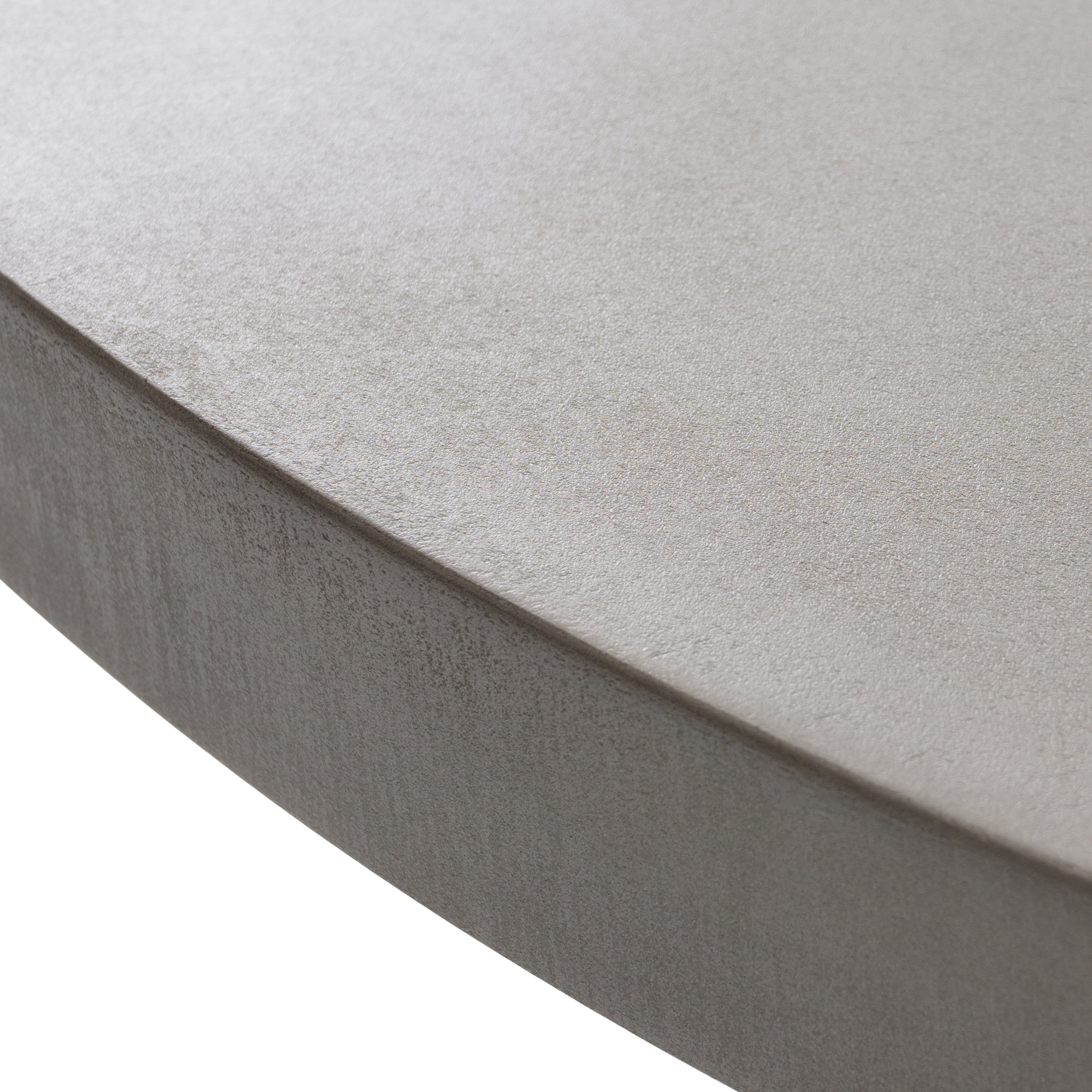 Modrest Duncan - Modern Faux Concrete + Walnut Round Dining Table