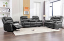 Dynamo2 Black 3-Piece Reclining Set– Free Area Rug or Smart TV