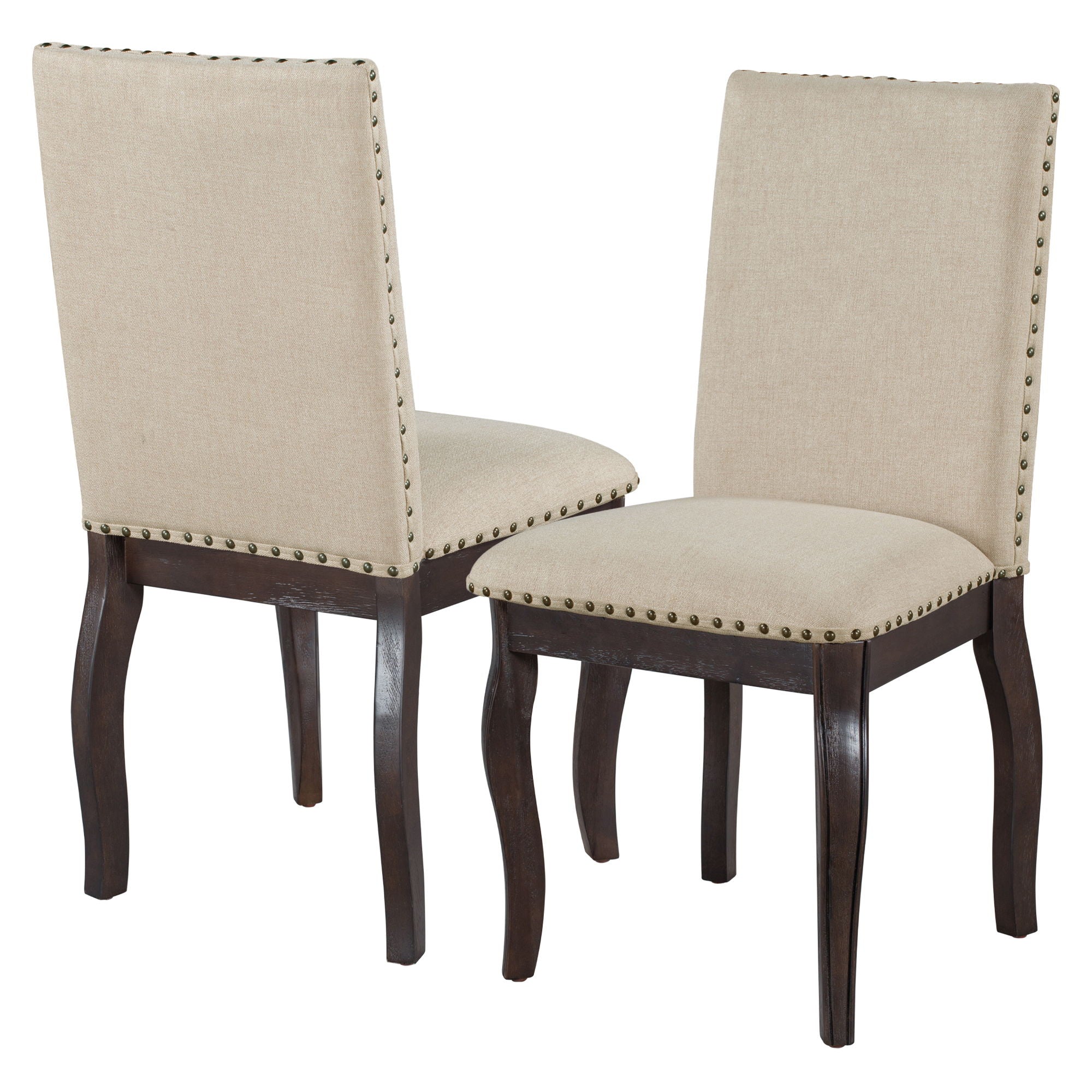 Upholstered Dining Chairs With Nailhead (Set of 2)