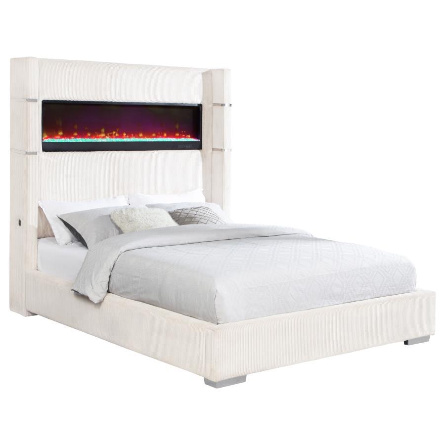 Tisdall - Upholstered Fireplace Bed
