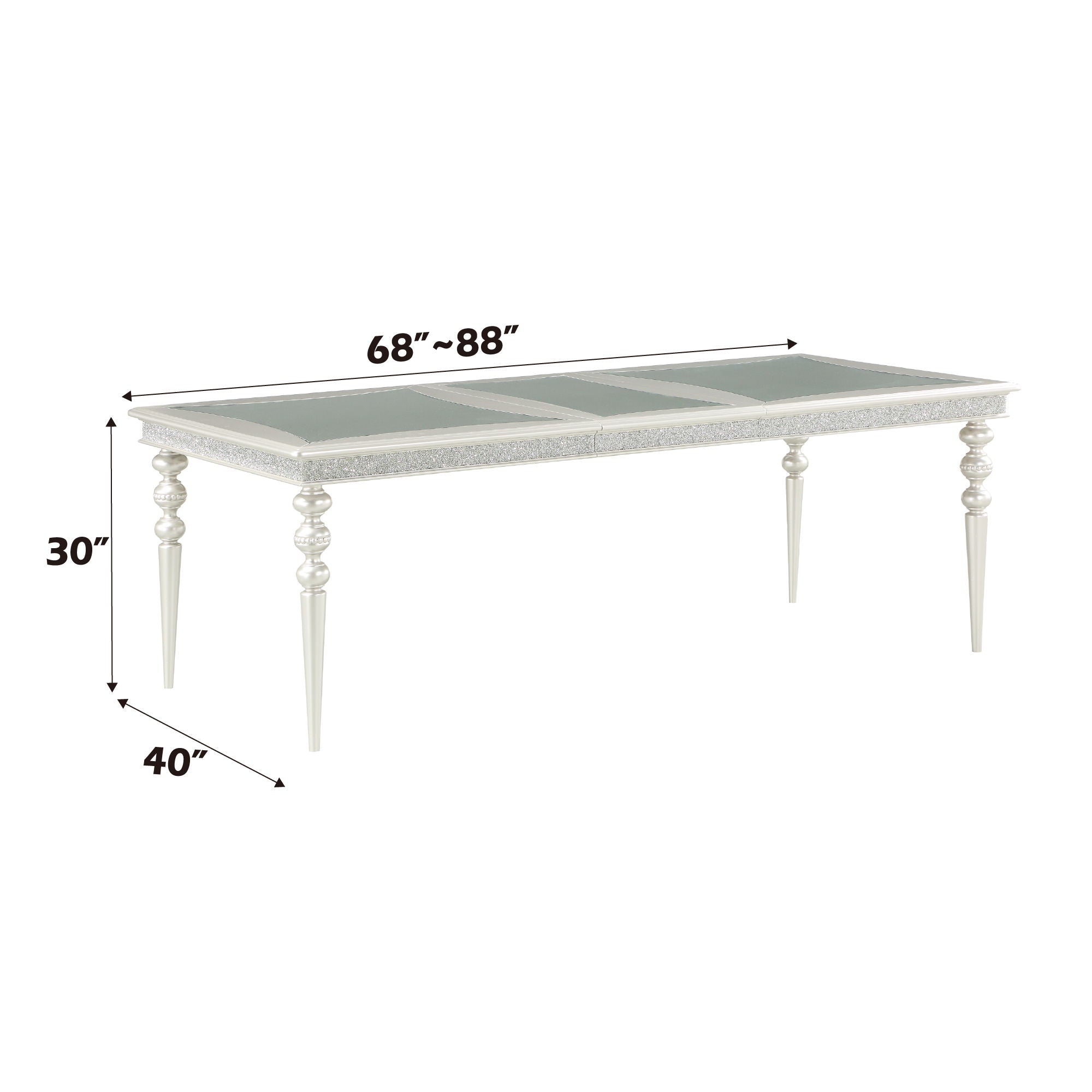 Maverick - Dining Table - Silver