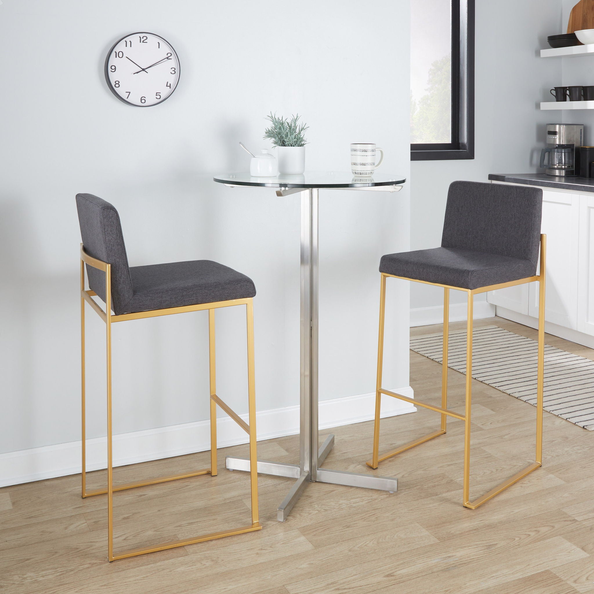 Fuji - Contemporary Design High Back Barstool