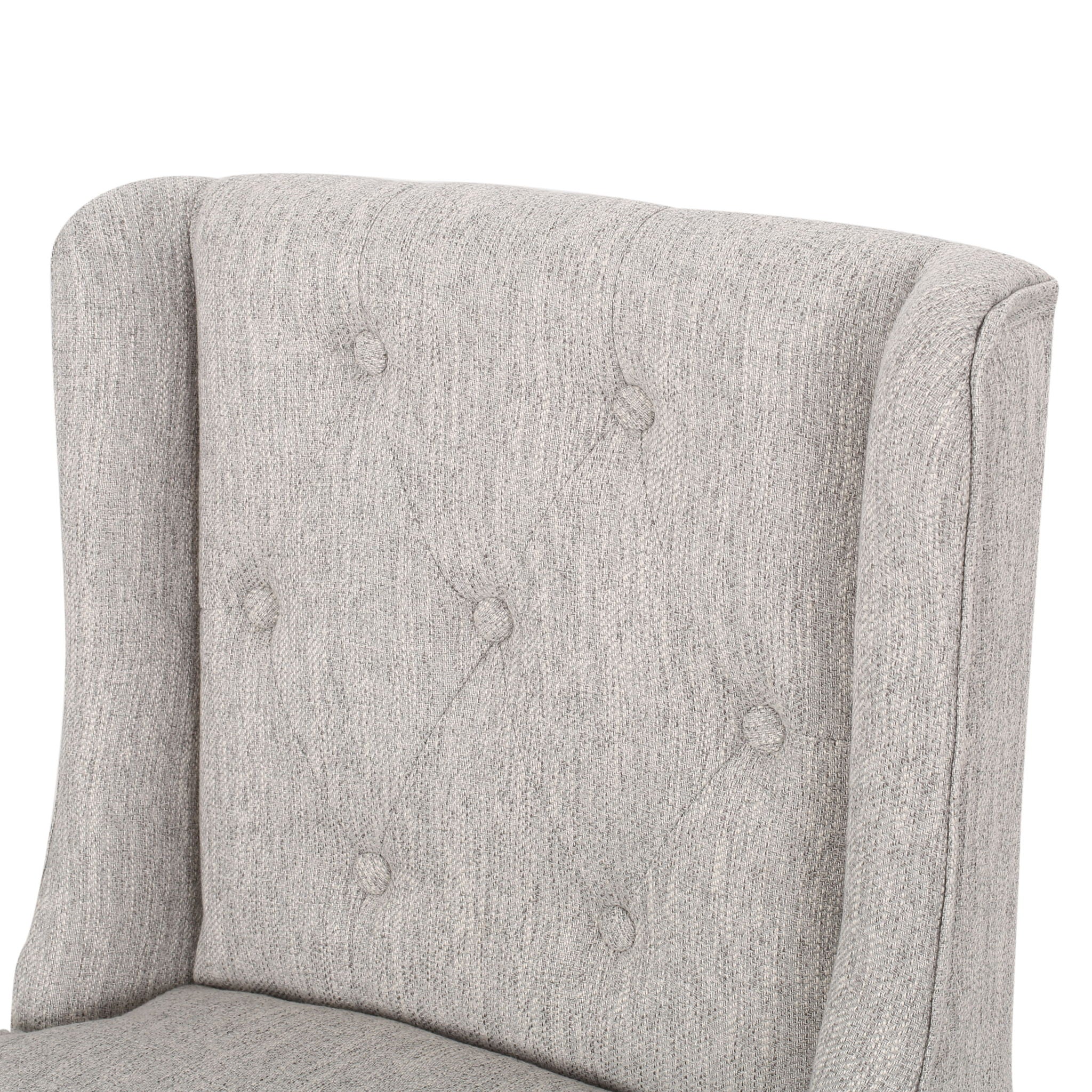 Vienna - Contemporary Fabric Tufted & Wingback Counter Stools (Set of 2)