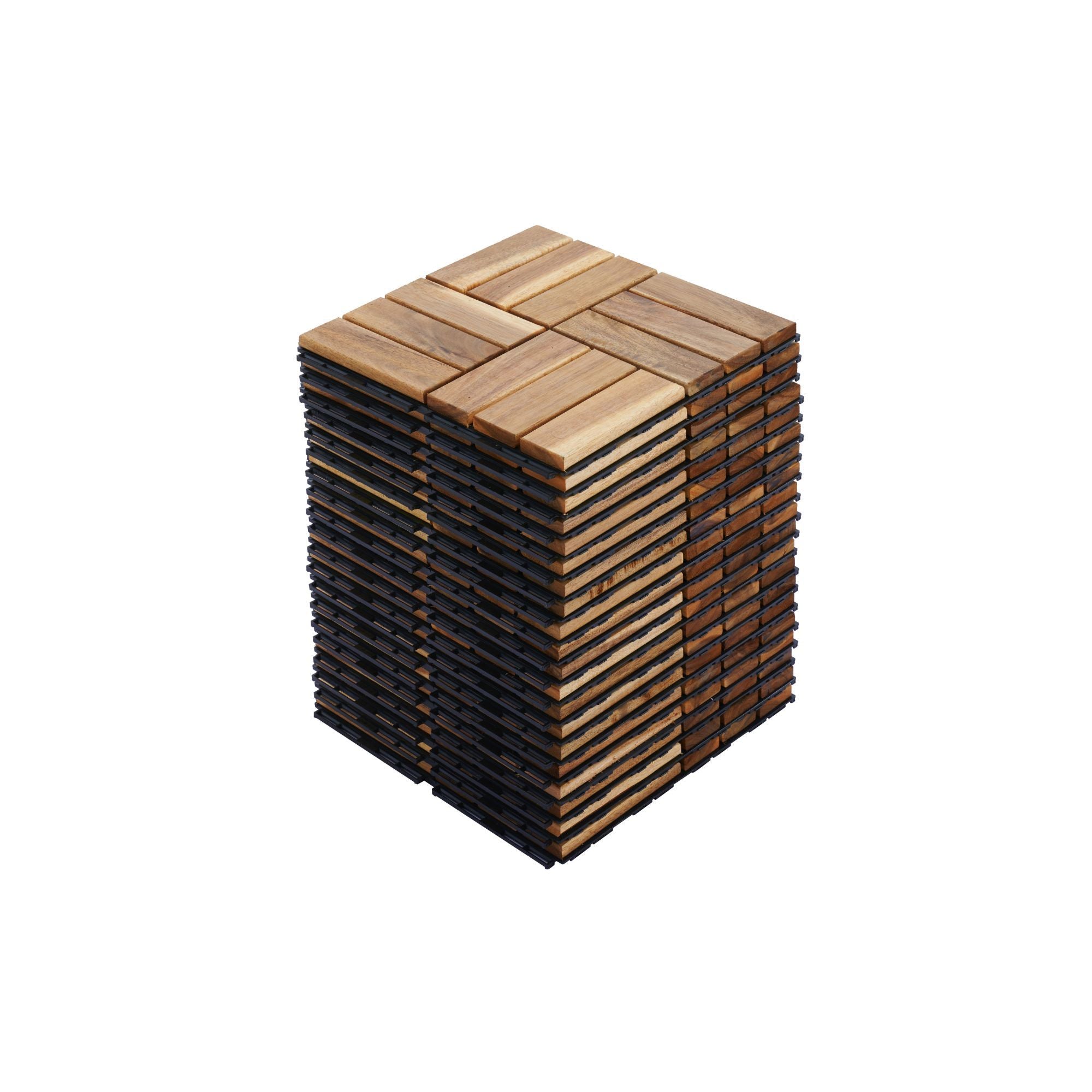 12" X 12" Interlocking Deck Tiles Checker Pattern