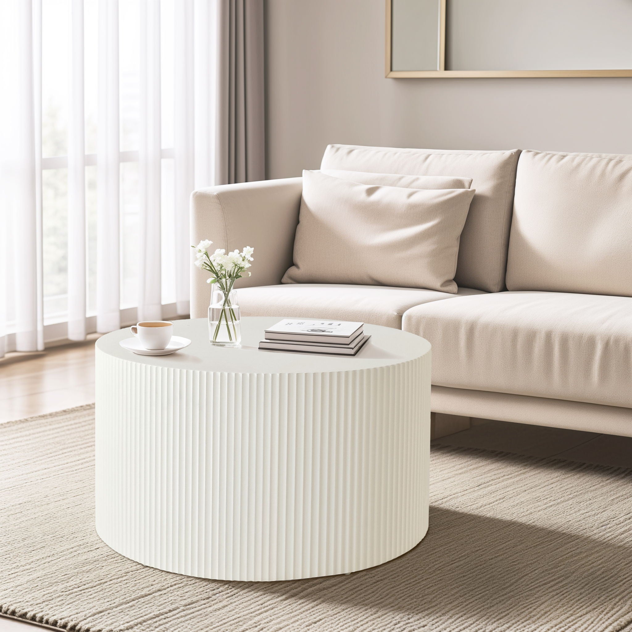 Wave Stripe Nesting Coffee Table (Set of 2)