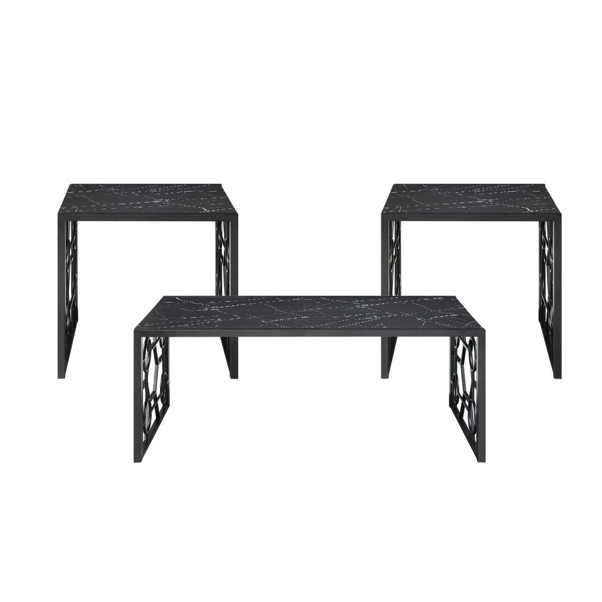 Melody - 3 Piece Pack Occasional Set - Black