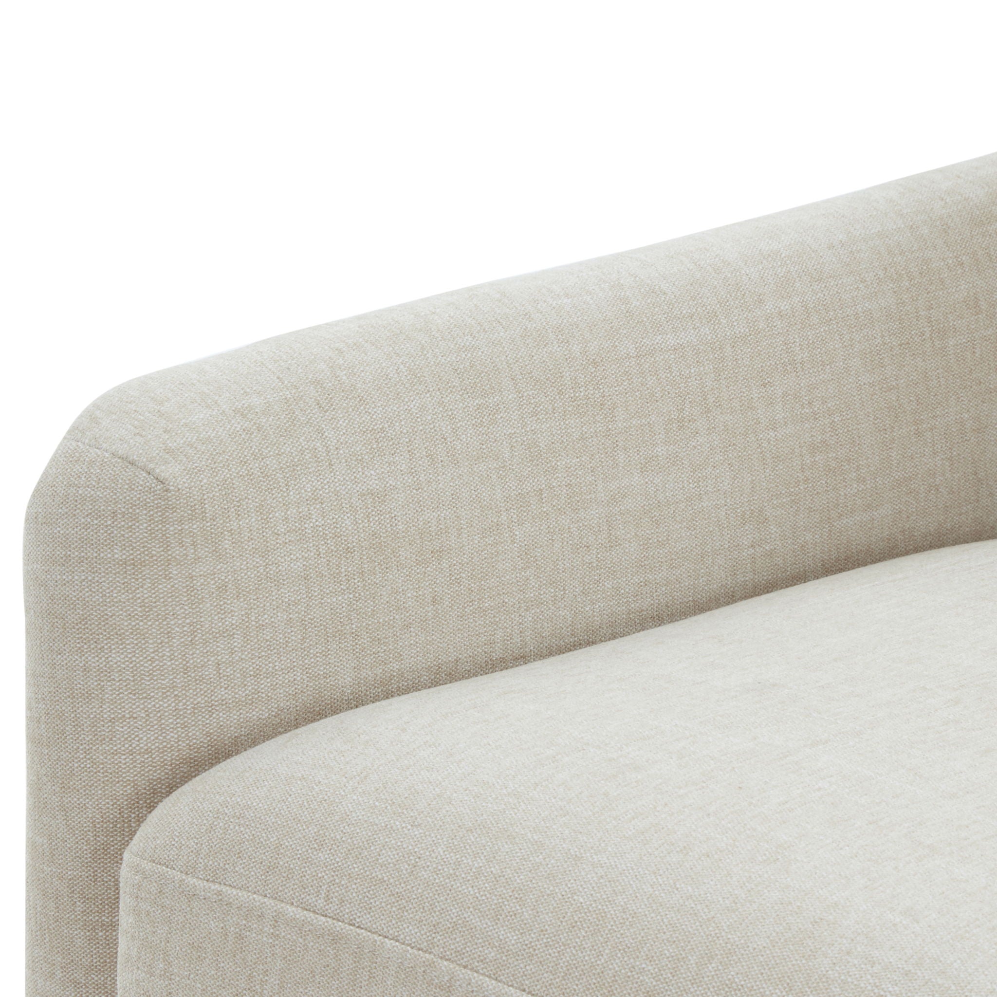 Tolland - Swivel Accent Chair With Antique Brass Nailhead Trim - Beige