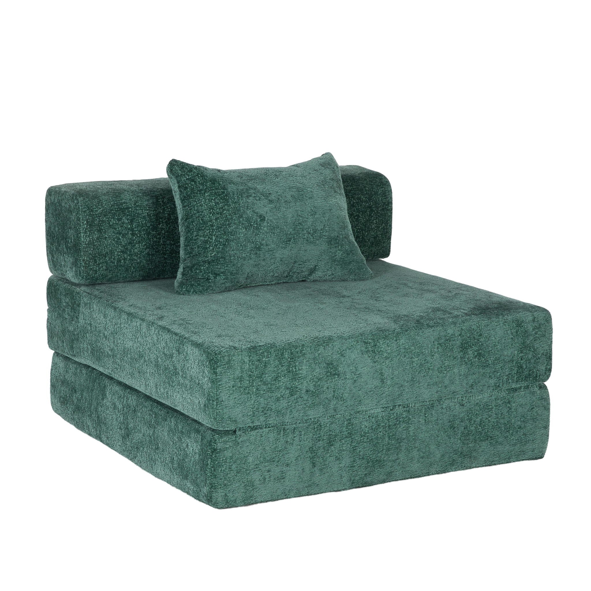 Convertible Floor Sofa Bed With Fixed Shape Frame For Living Room